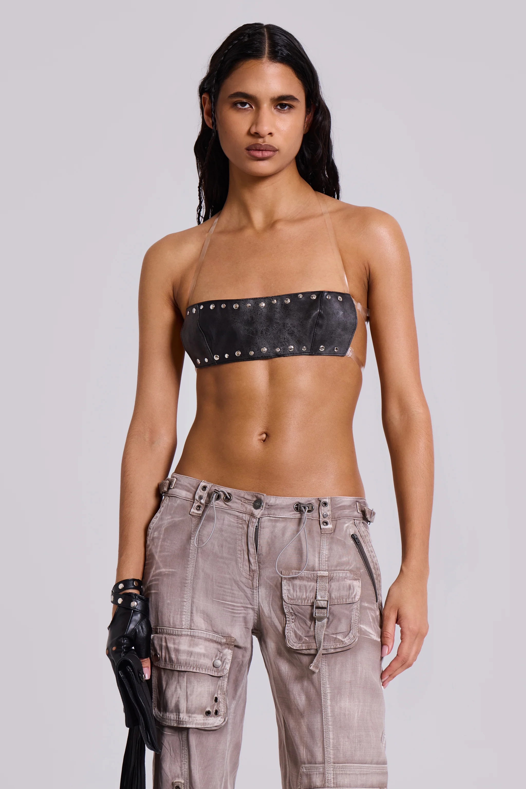 Ara Low-Rise Washed Cargo Trousers - Image 8