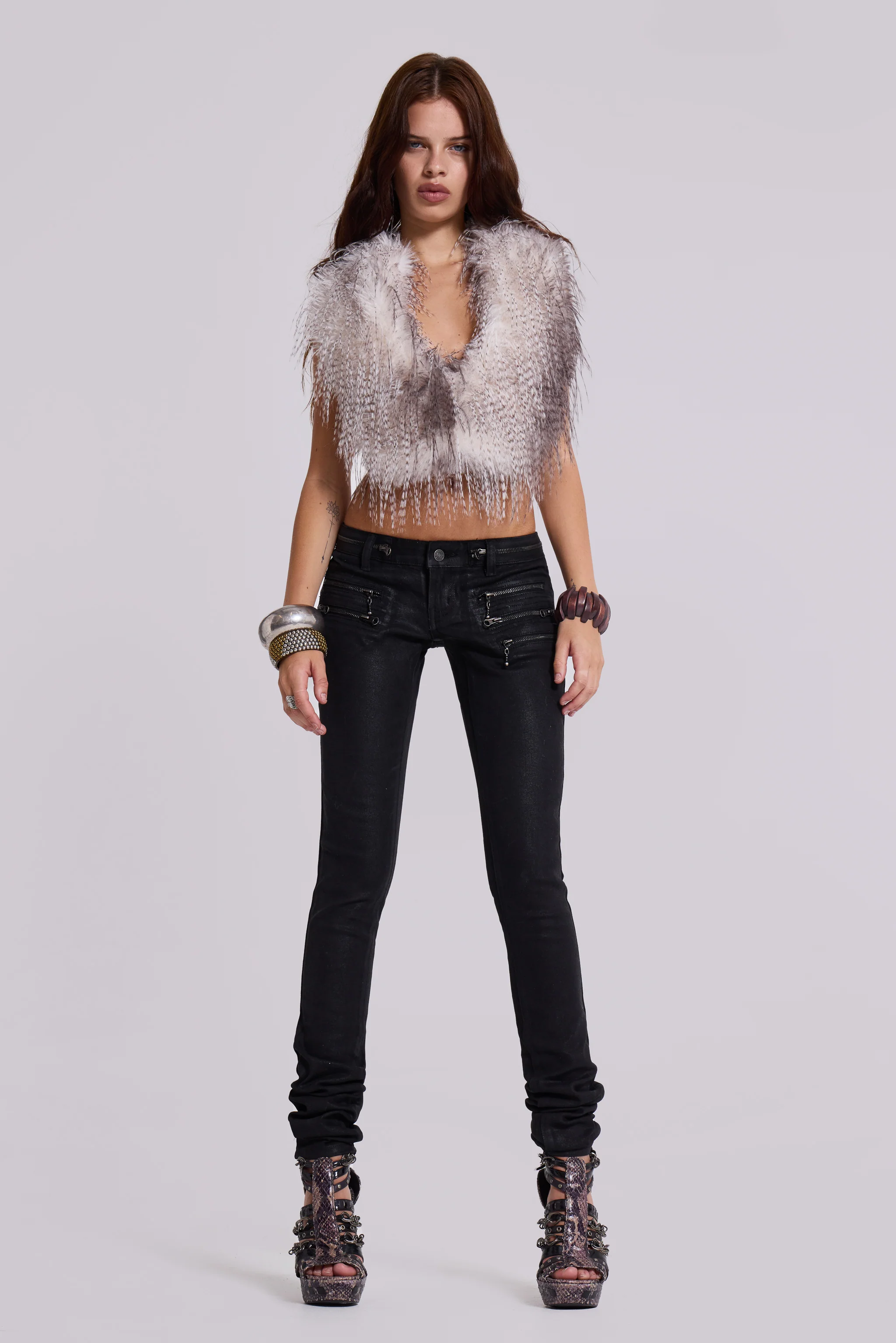 Ardor Coated Low Rise Skinny Jeans - Image 7