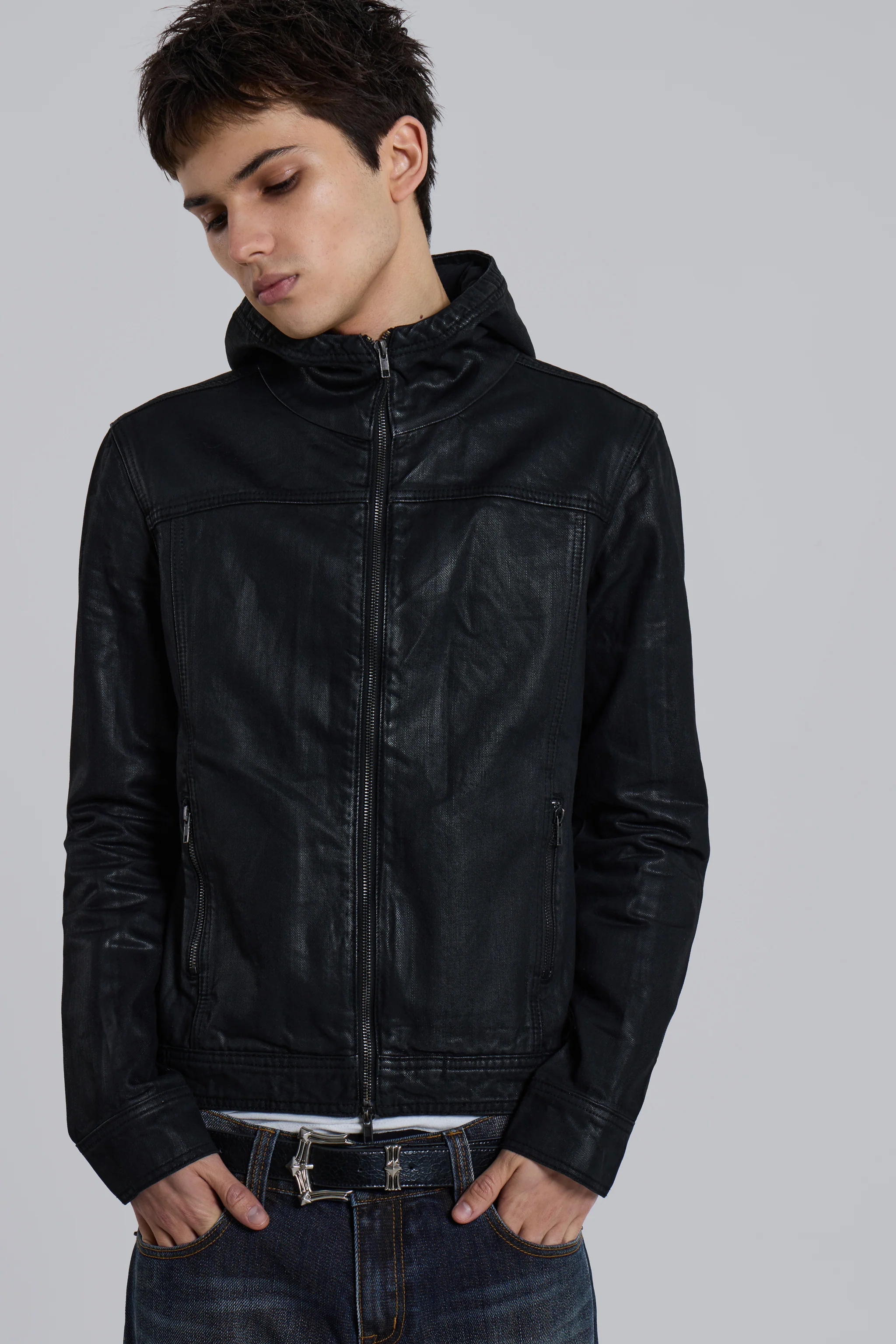 Bedrock Waxed Hooded Denim Jacket - Image 5