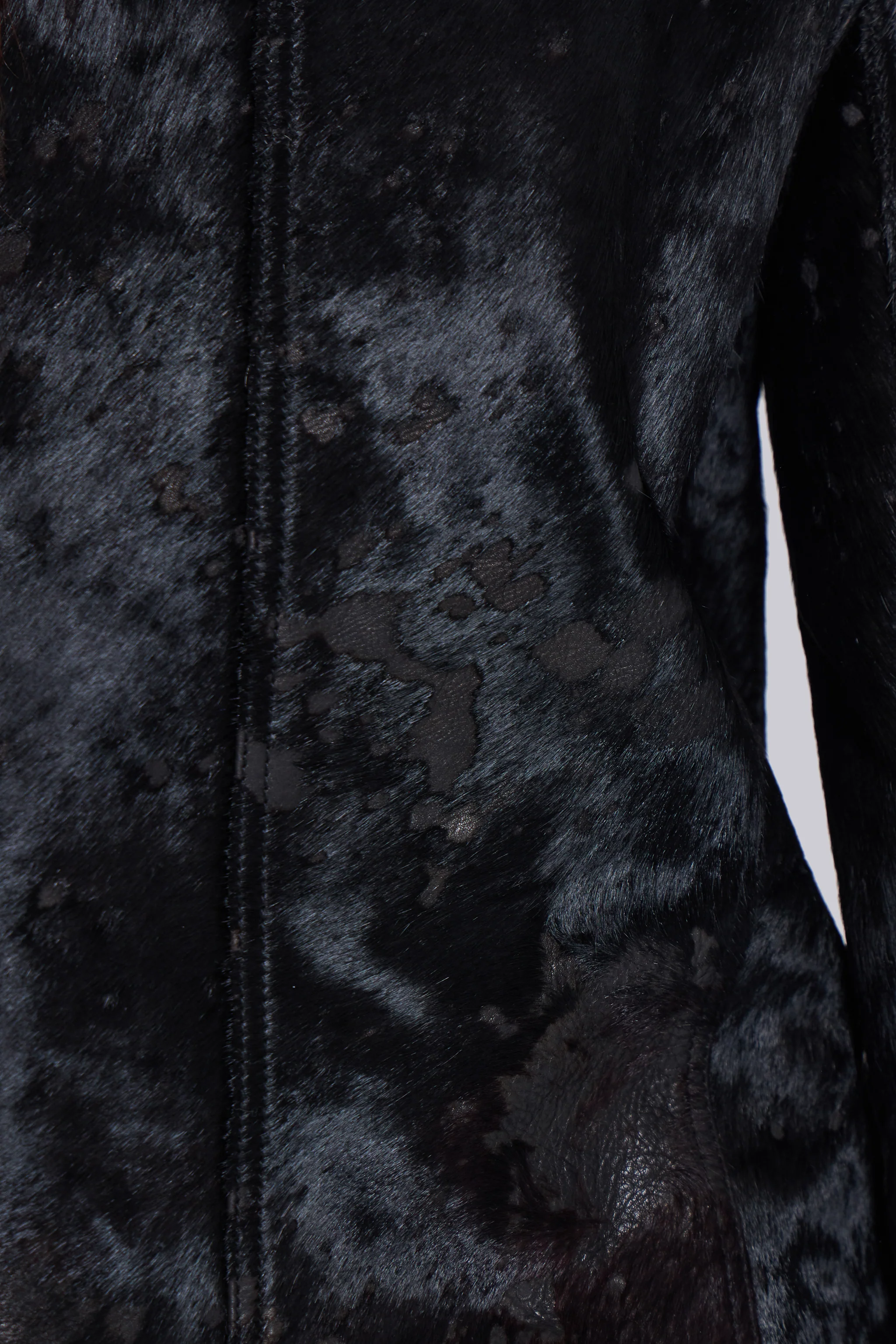 Black Real Leather Piston Jacket - Image 10