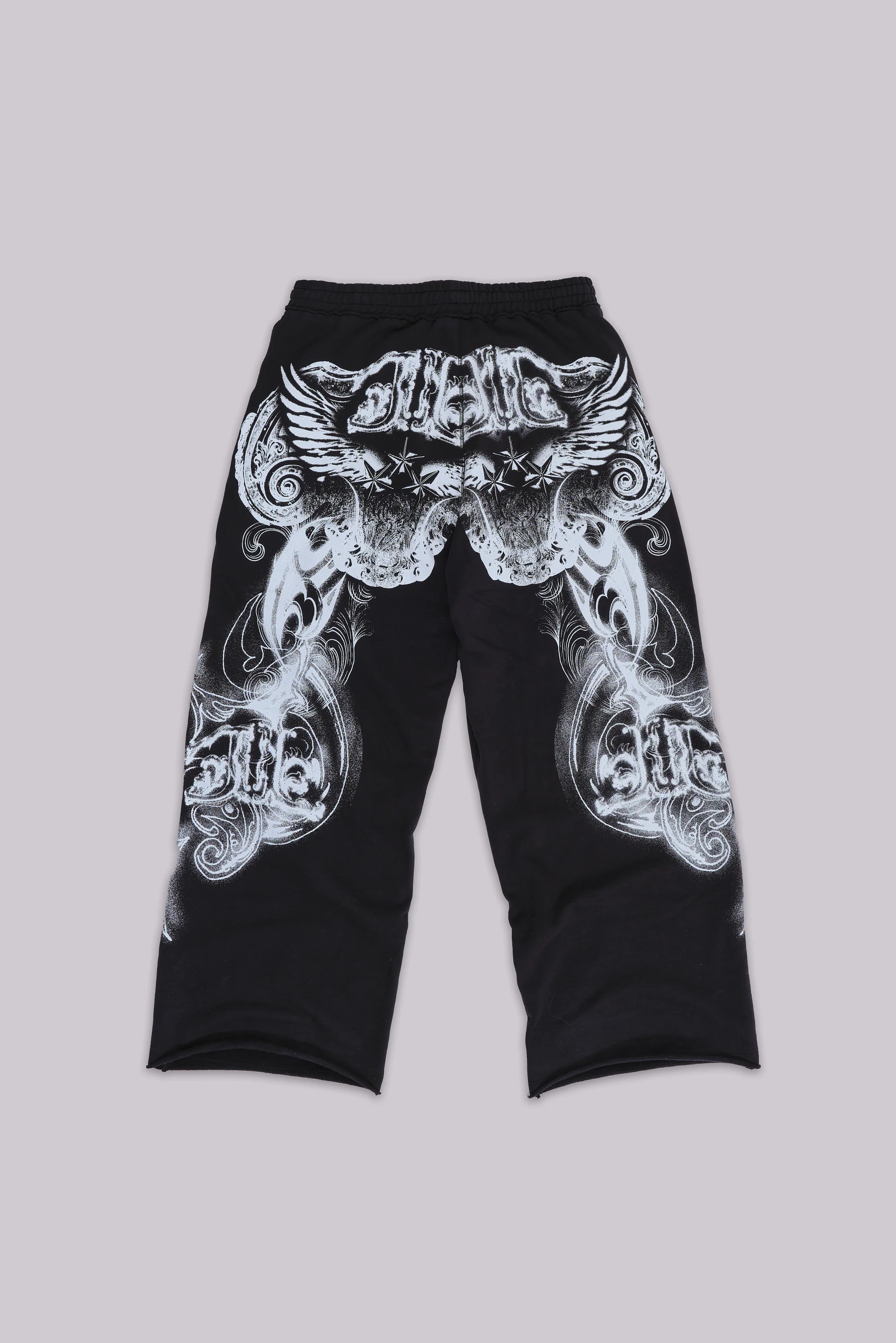 Black Gothic Print Baggy Monster Joggers - Image 10