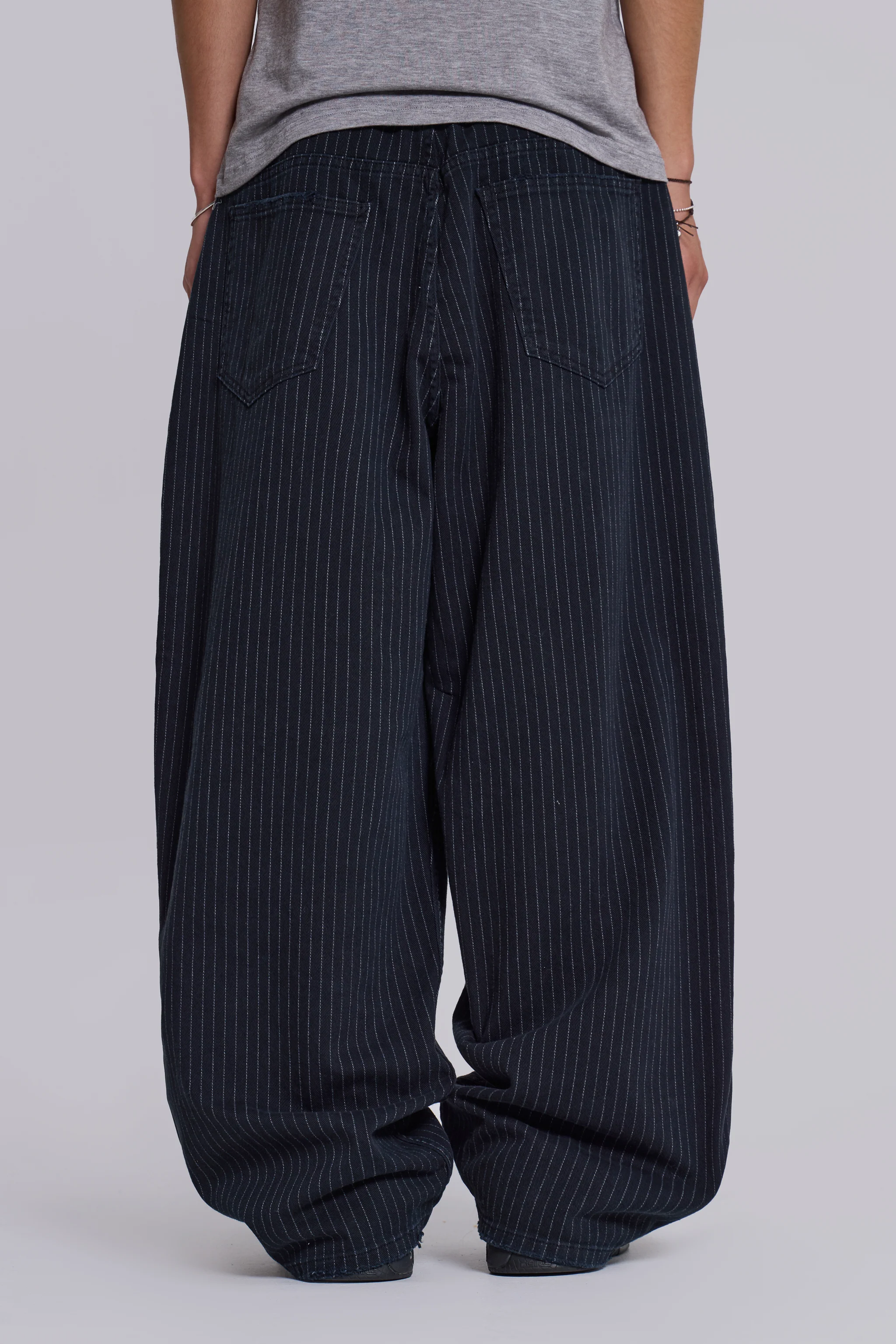 Black Pinstripe XL Colossus Jeans - Image 5