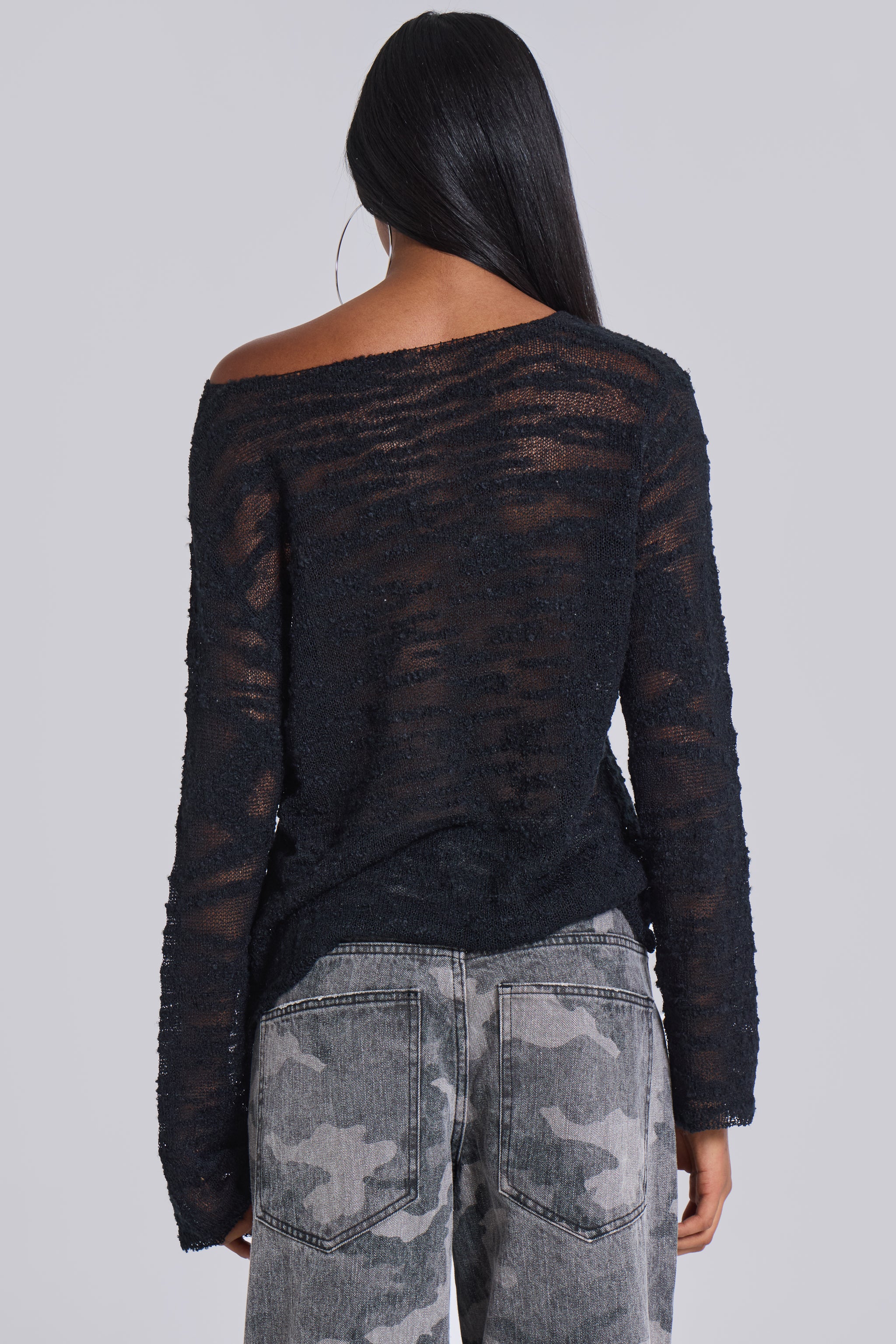 Black Stray Knit - Image 4