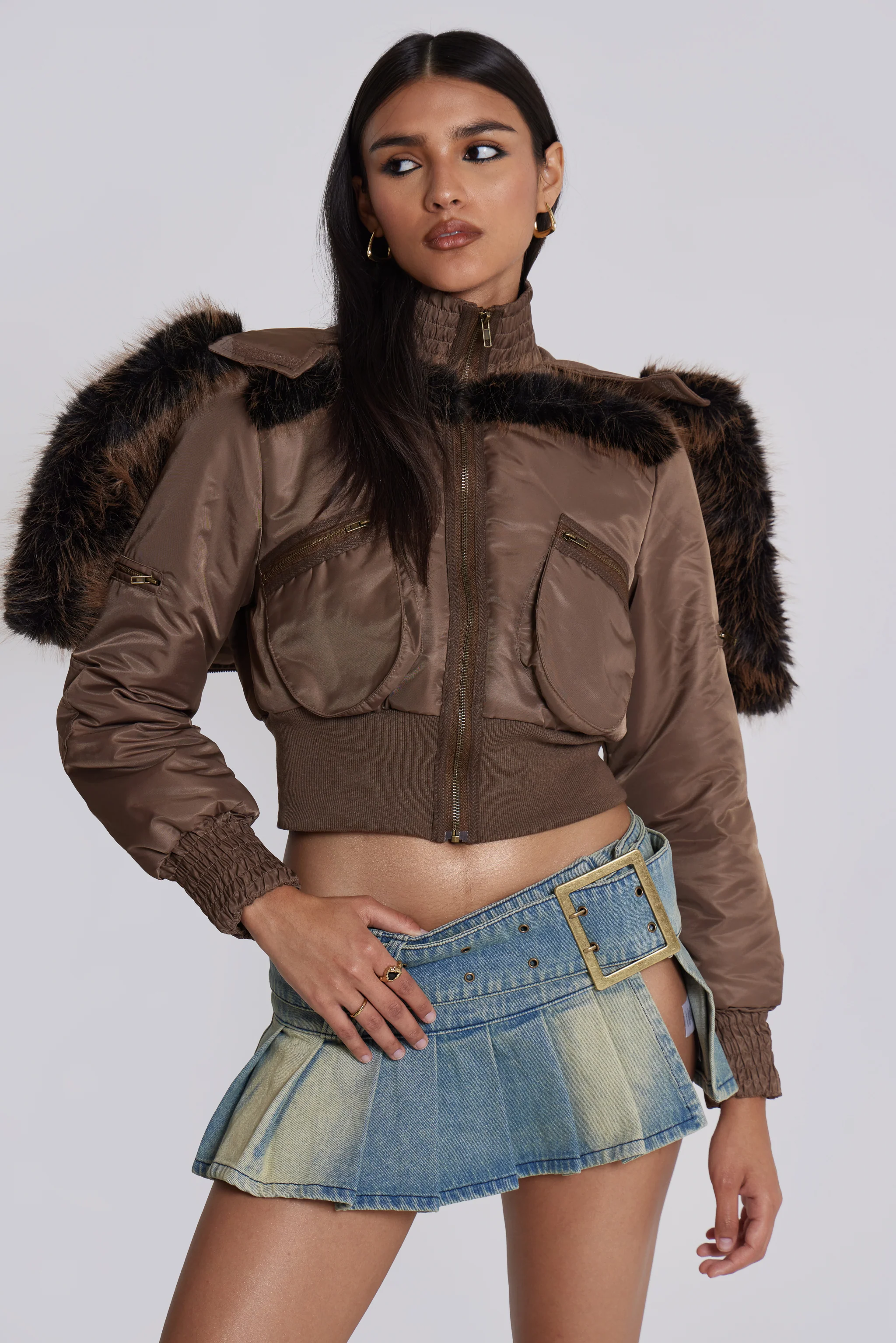 Ludlow Denim Mini Skirt - Image 16