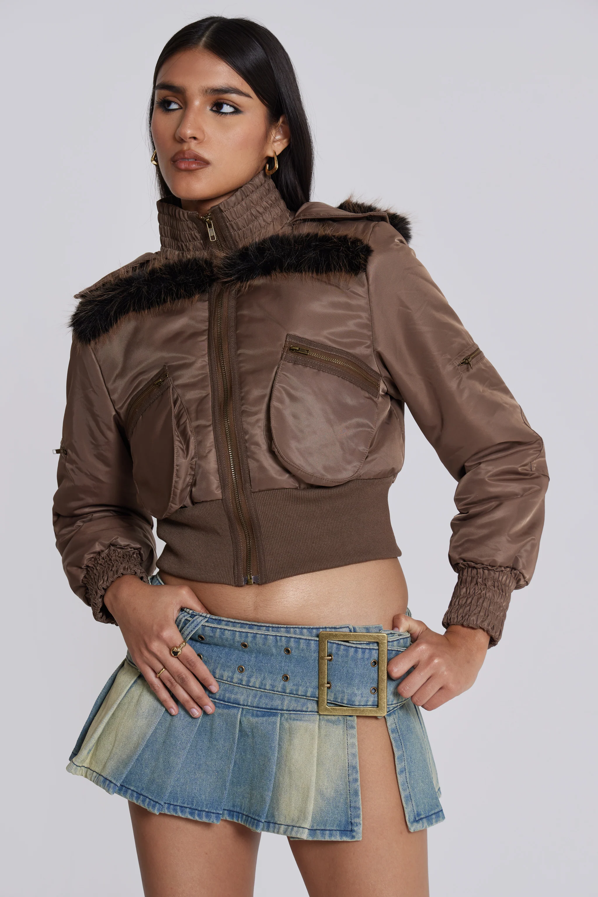 Ludlow Denim Mini Skirt - Image 17
