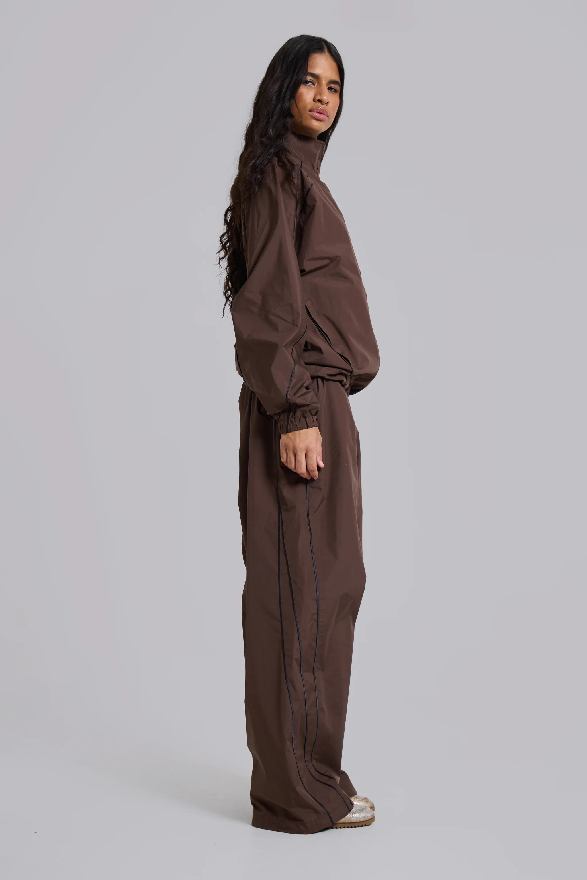 Brown Vapor Tracksuit Bottoms - Image 5