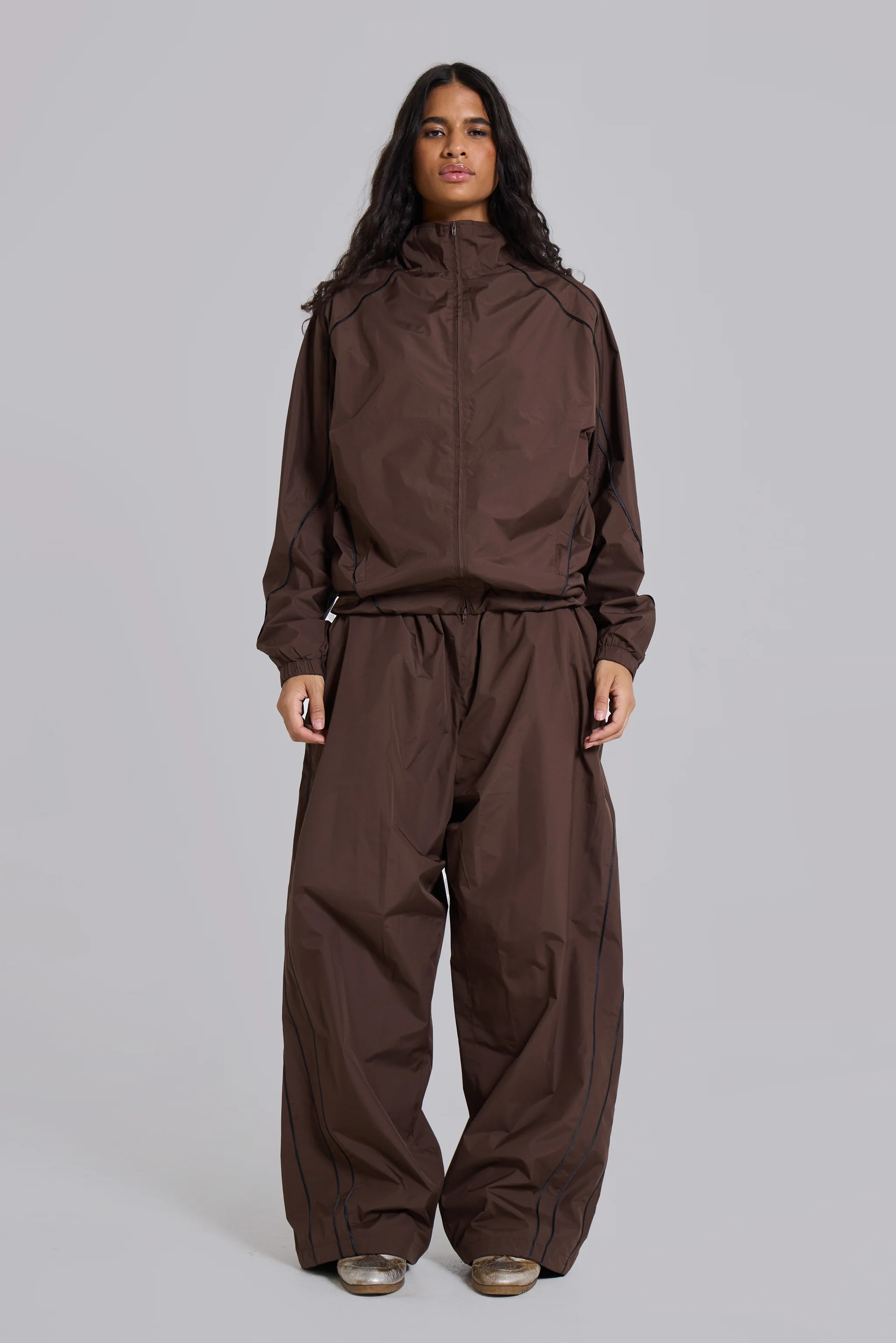 Brown Vapor Tracksuit Top - Image 6