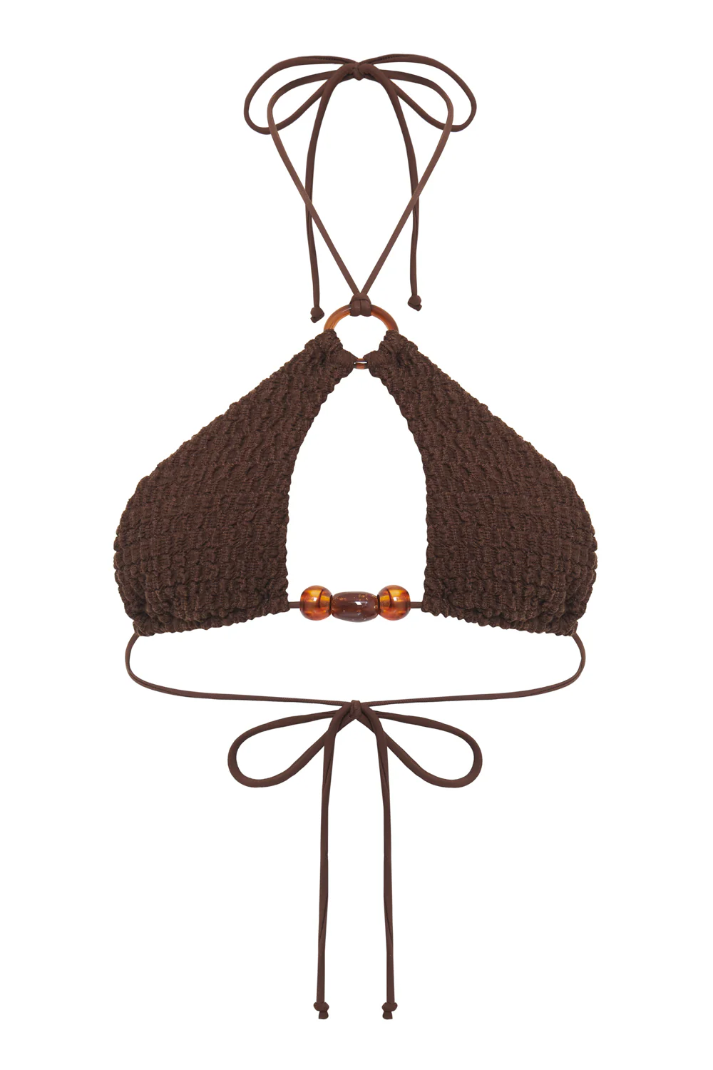 Poseidon Zig Zag Knit Halter Bikini Top - Image 7
