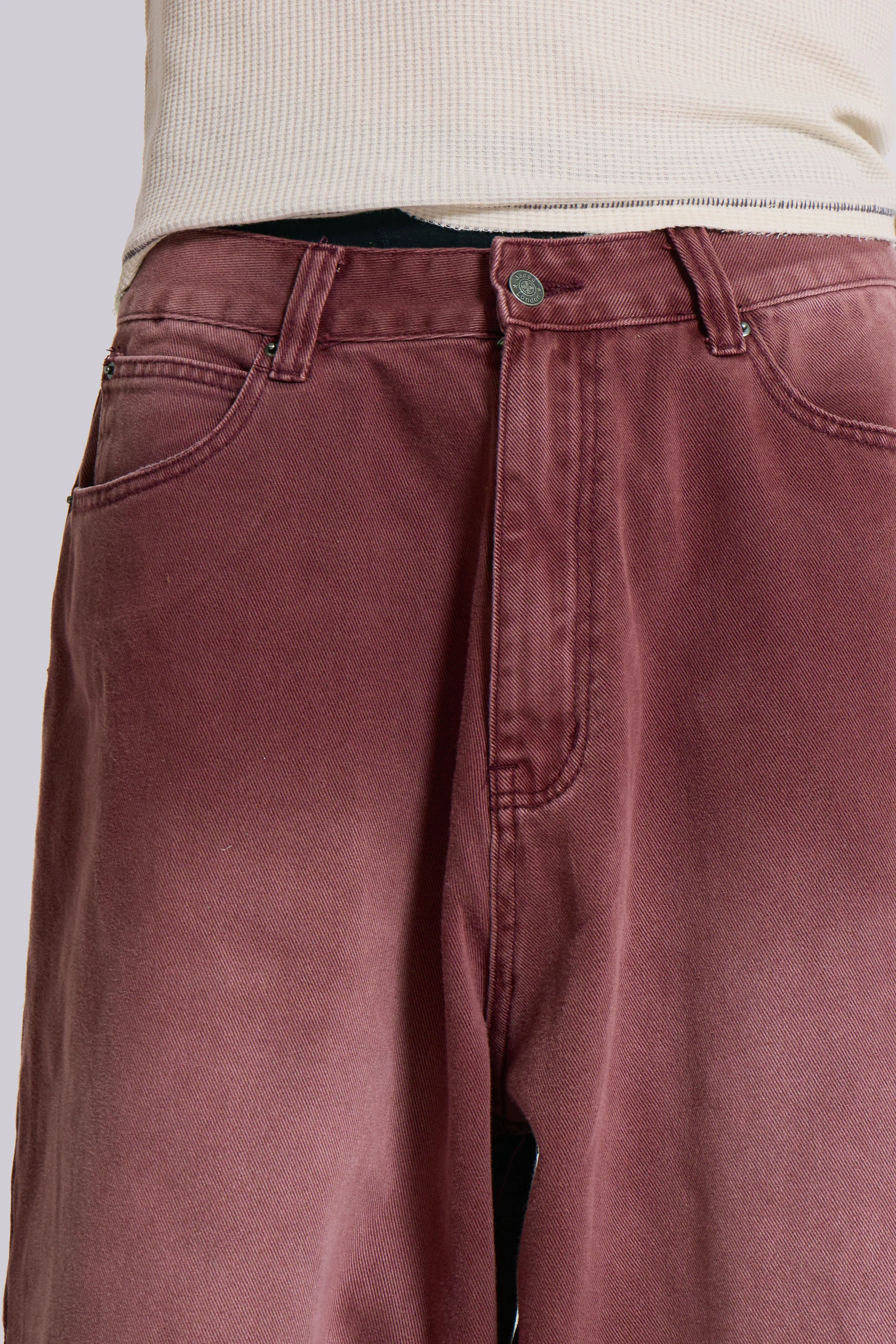 Burgundy Washed XL Colossus Jeans - Image 5