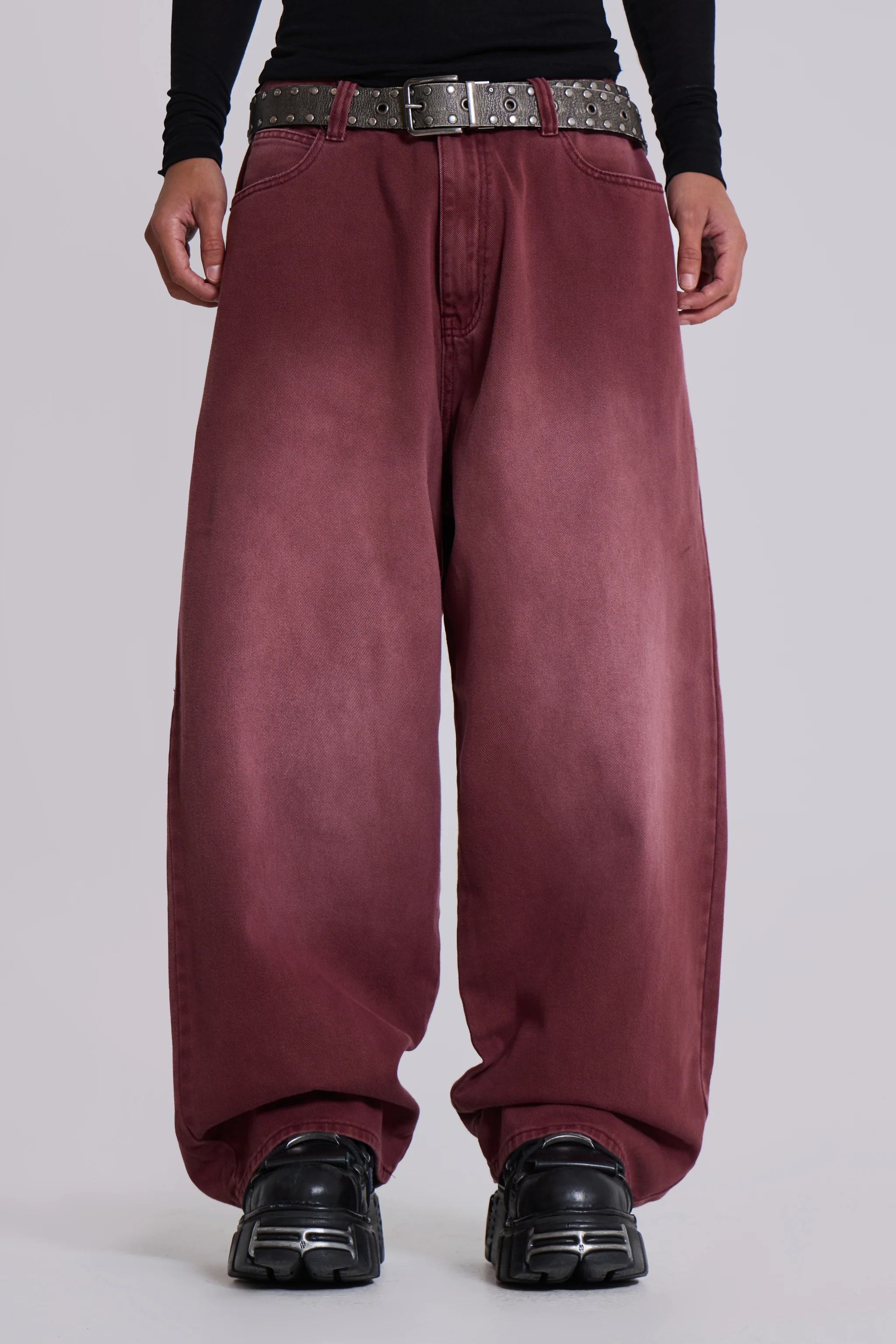 Burgundy Washed XL Colossus Jeans - Image 7