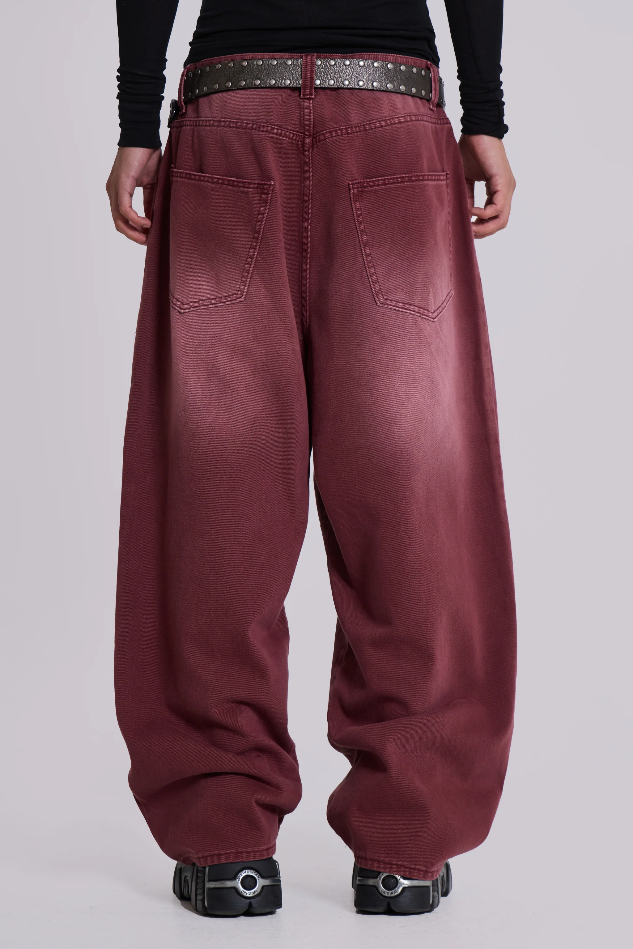 Burgundy Washed XL Colossus Jeans - Image 8