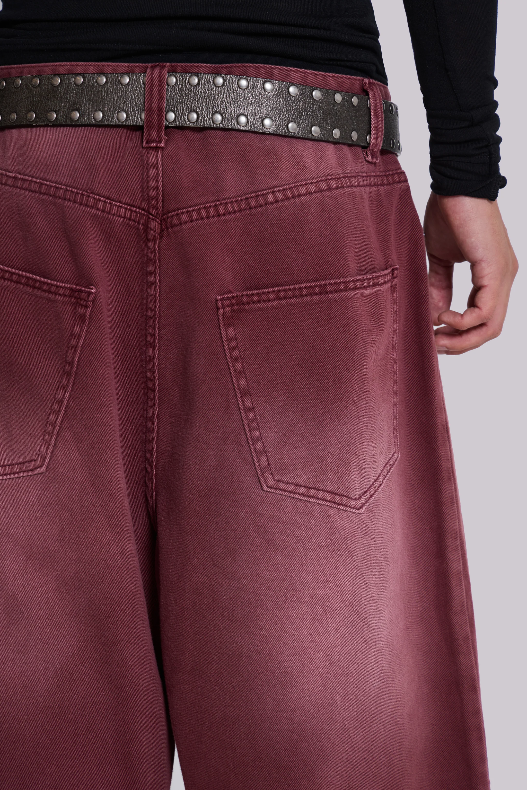 Burgundy Washed XL Colossus Jeans - Image 9
