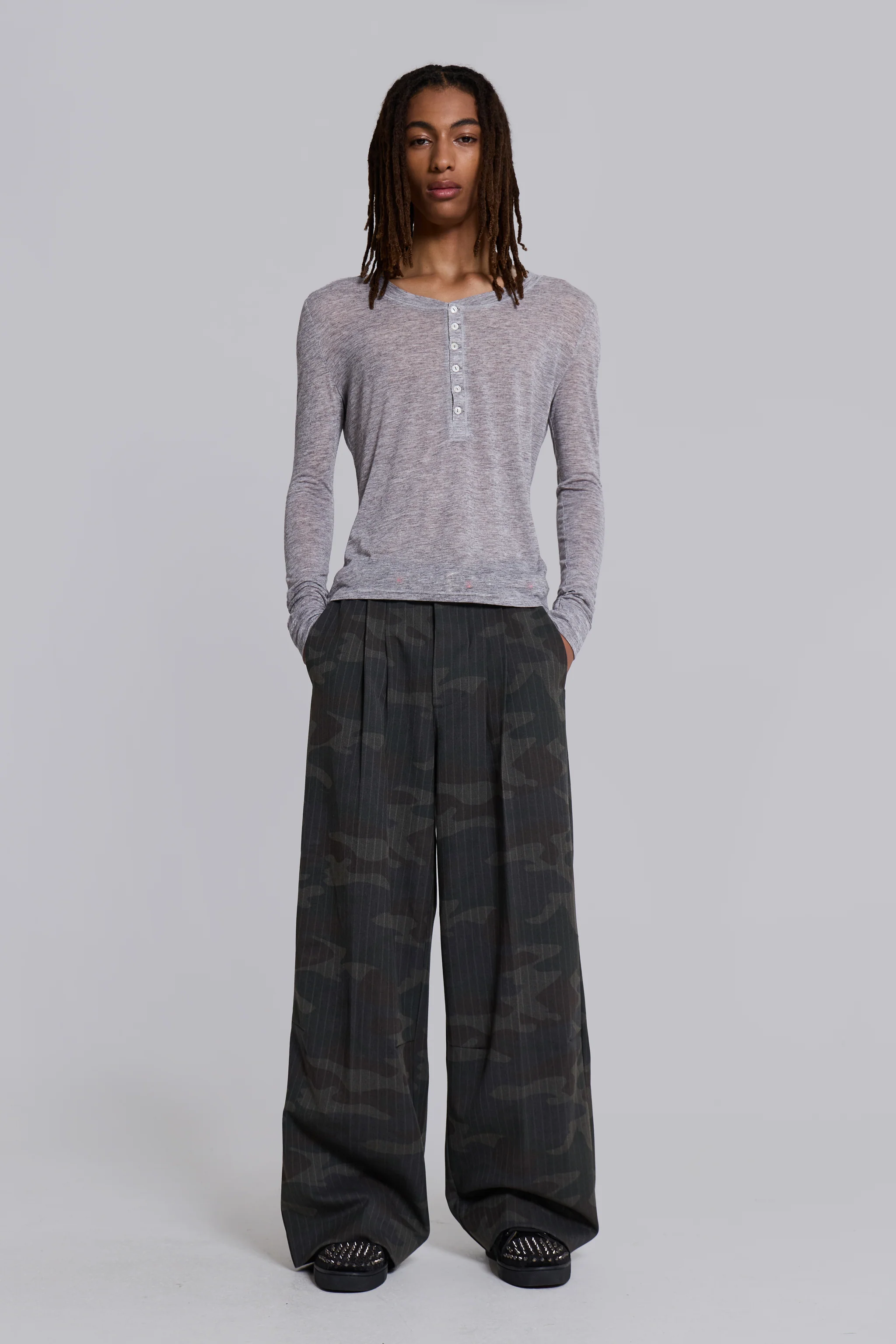 Camo Pinstripe Goliath Suit Pants - Image 6