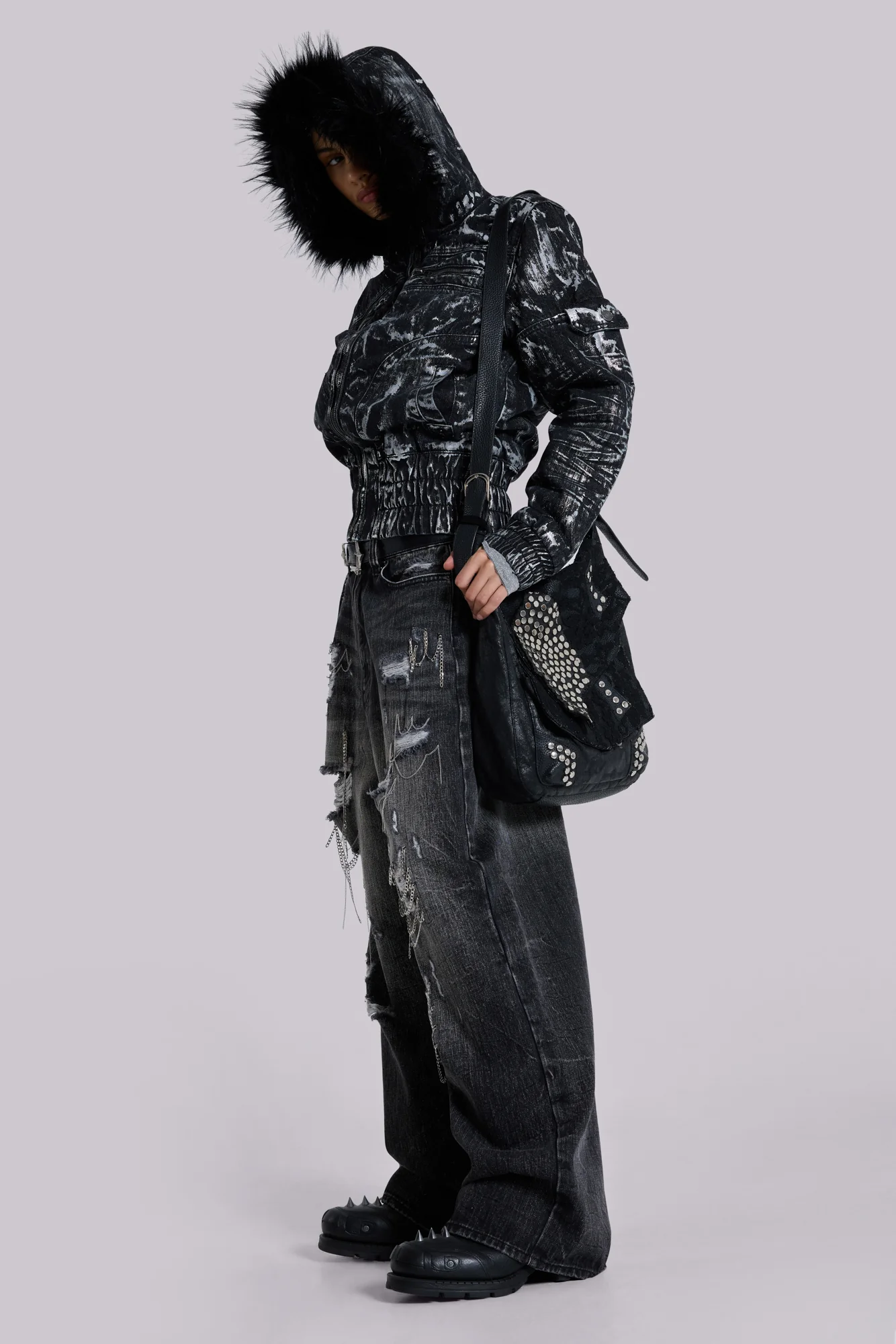Chain Distressed XL Colossus Jeans - Image 7