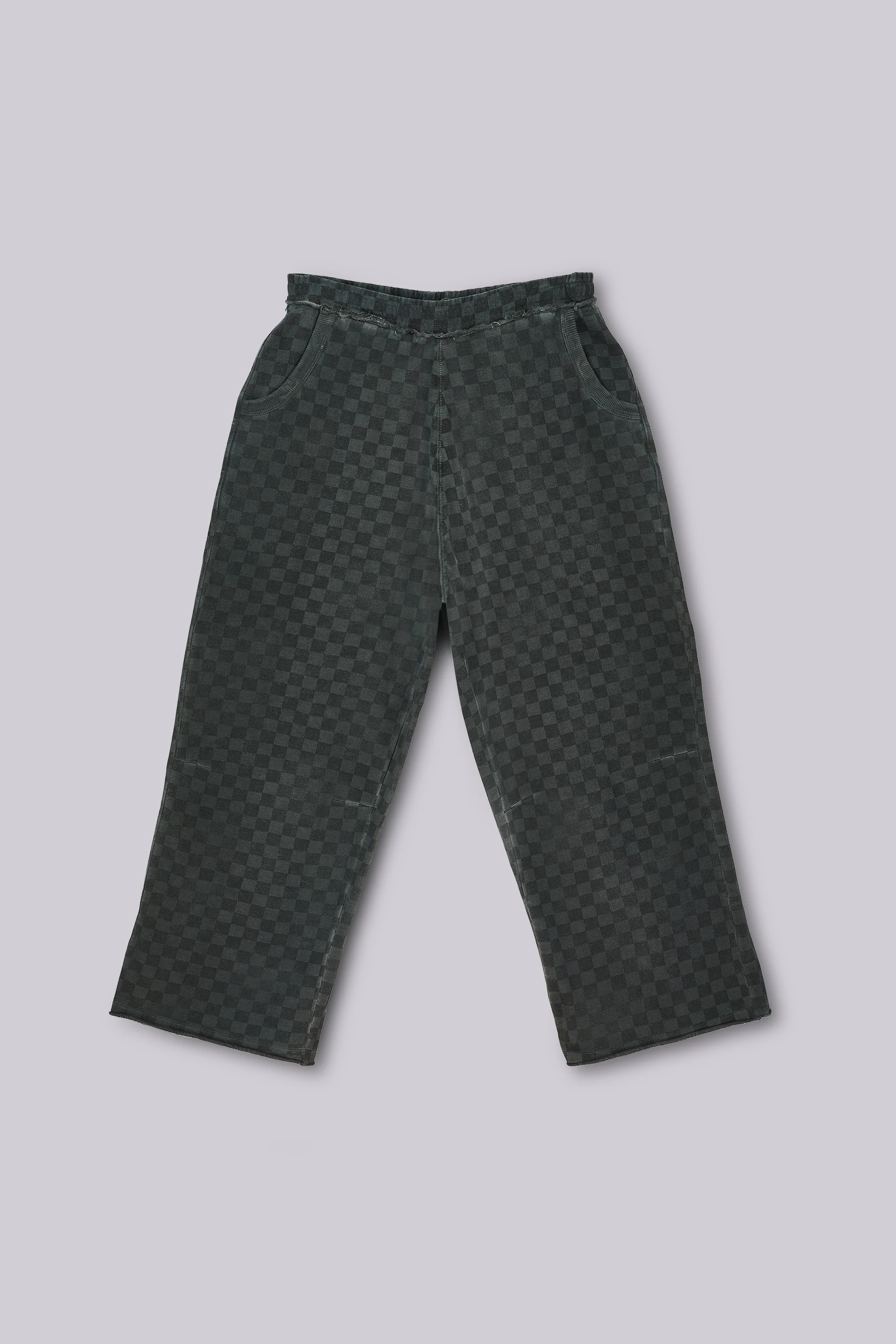 Checkerboard Baggy Monster Joggers - Image 2