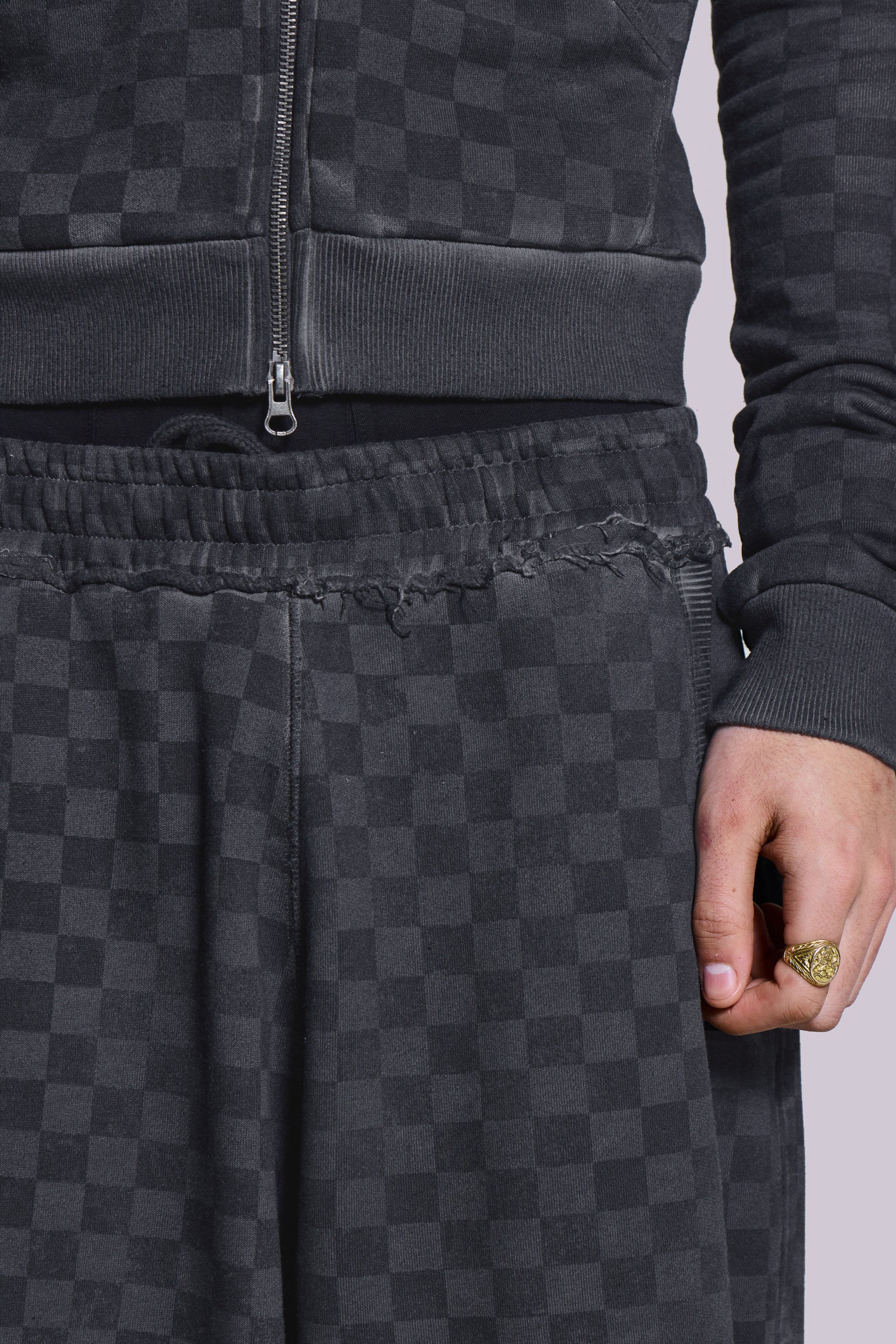 Checkerboard Baggy Monster Joggers - Image 6