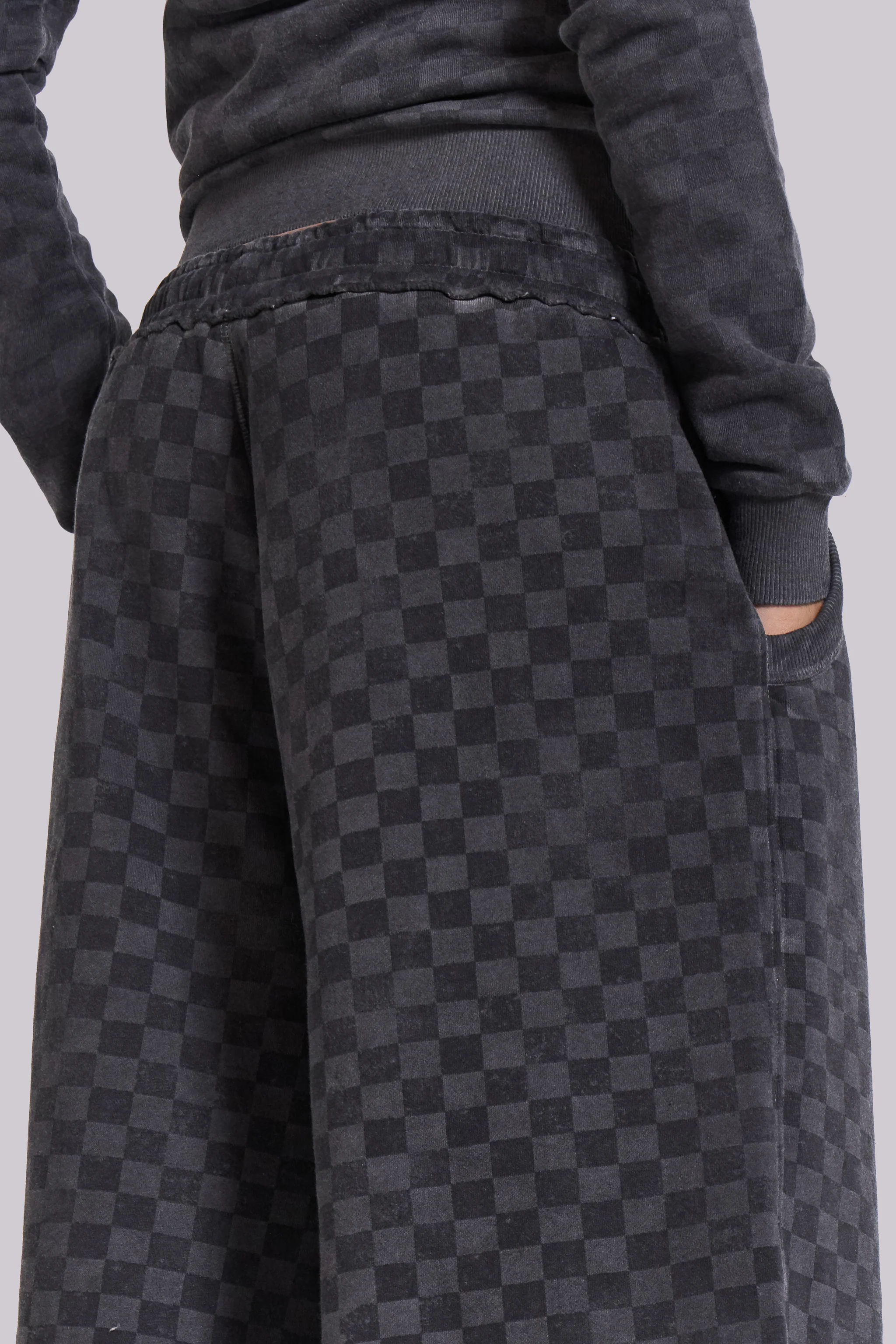 Checkerboard Monster Jogger Baggy Shorts - Image 7