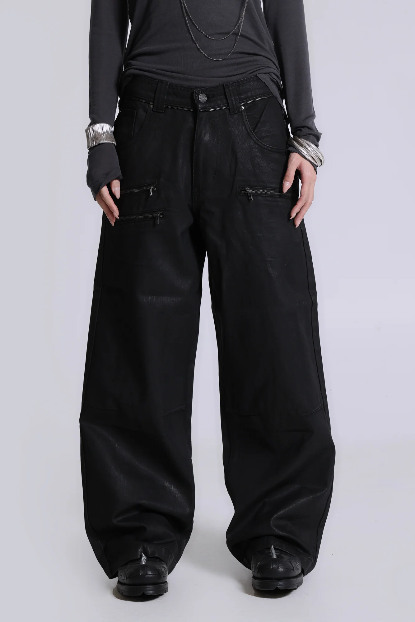 Coated Zip Colossus Jeans - Image 2