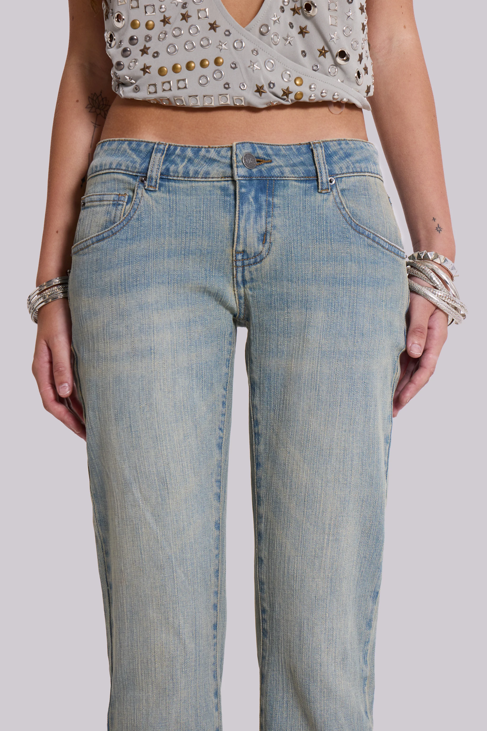 Cooper Bootcut Jeans in Light Blue - Image 5