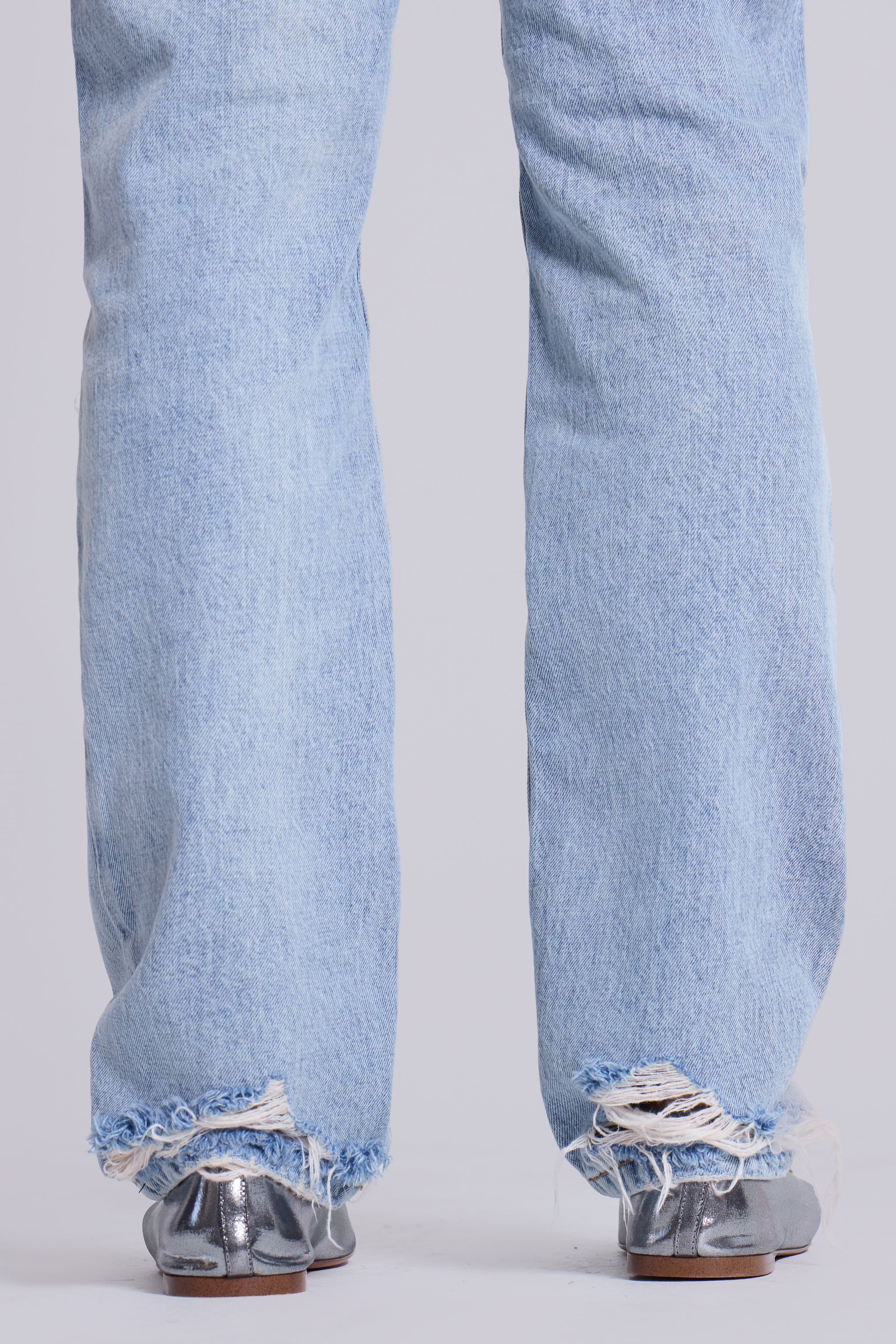 Rider Low Rise Straight Leg Jeans in Light Wash - Image 6