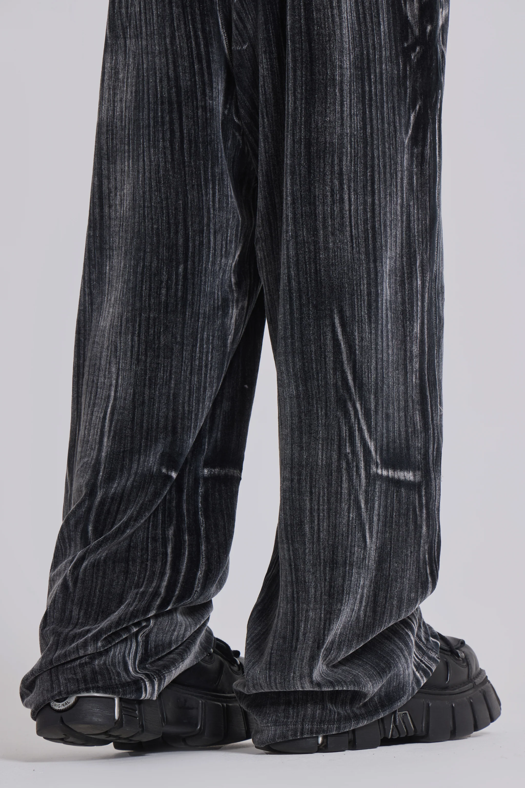 Crease Velour Baggy Monster Joggers - Image 5
