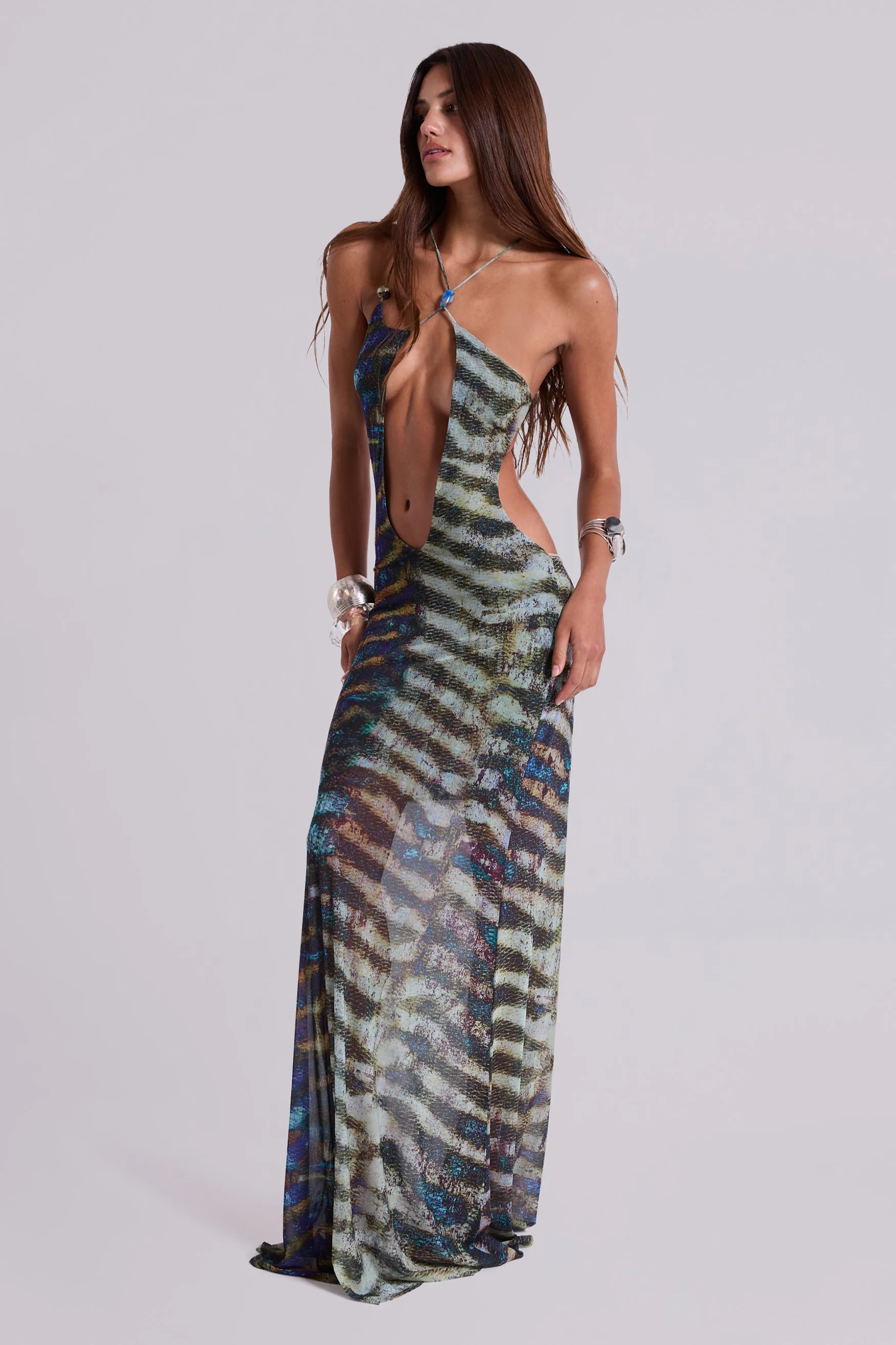 Dalitah Asymmetric Maxi Dress - Image 6