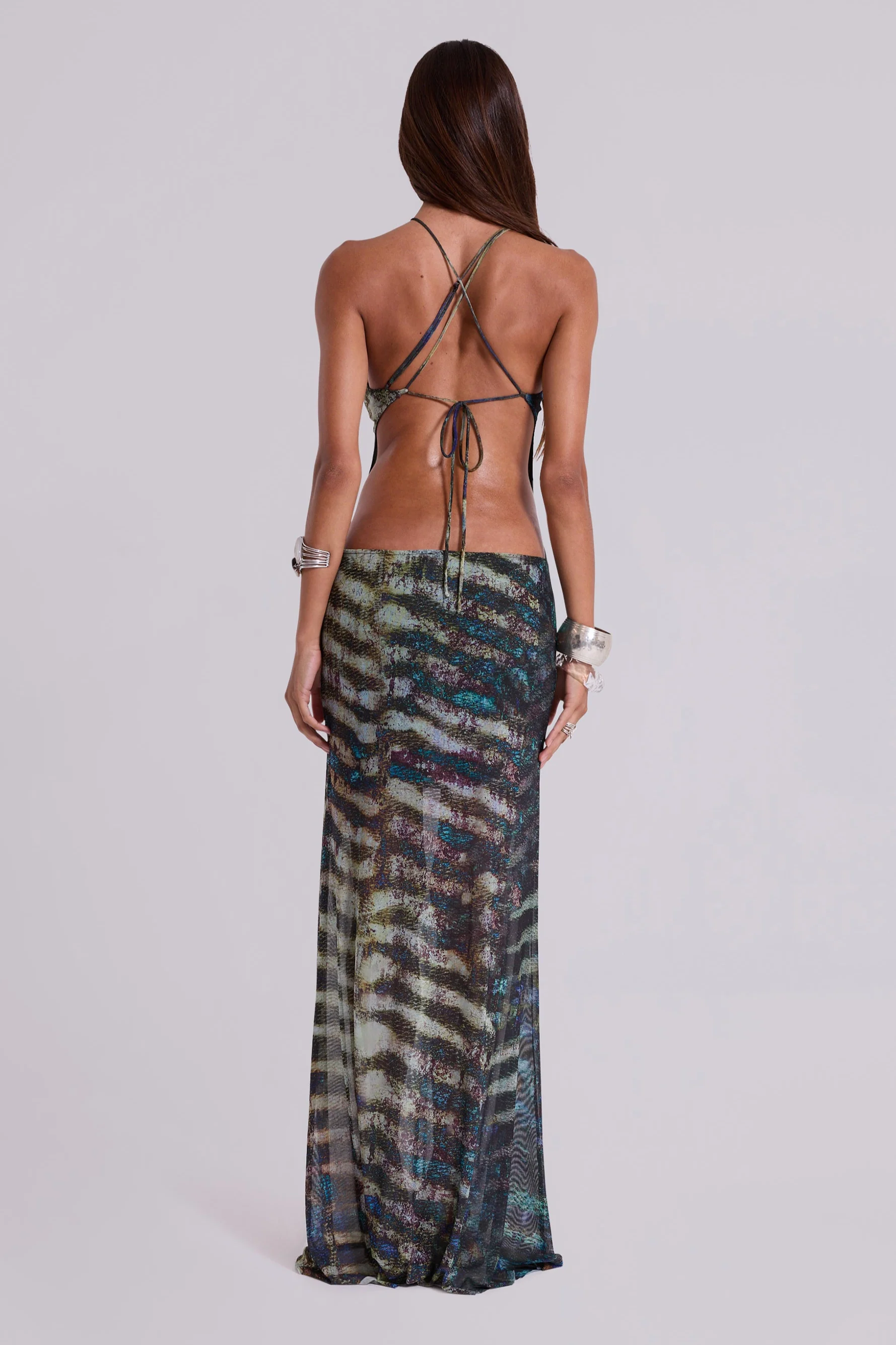 Dalitah Asymmetric Maxi Dress - Image 7