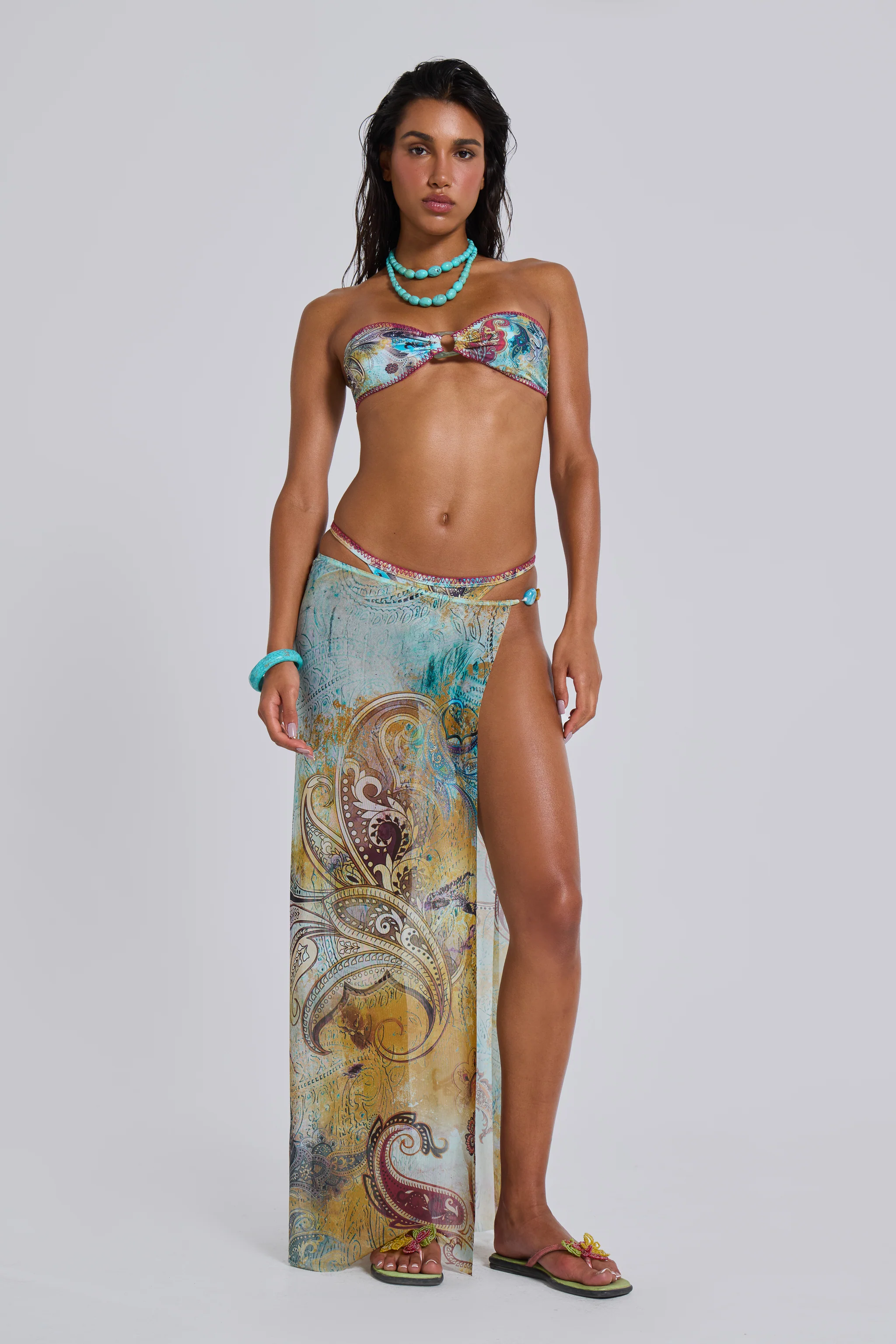 Daria Whipstitch Bandeau Bikini Top - Image 5