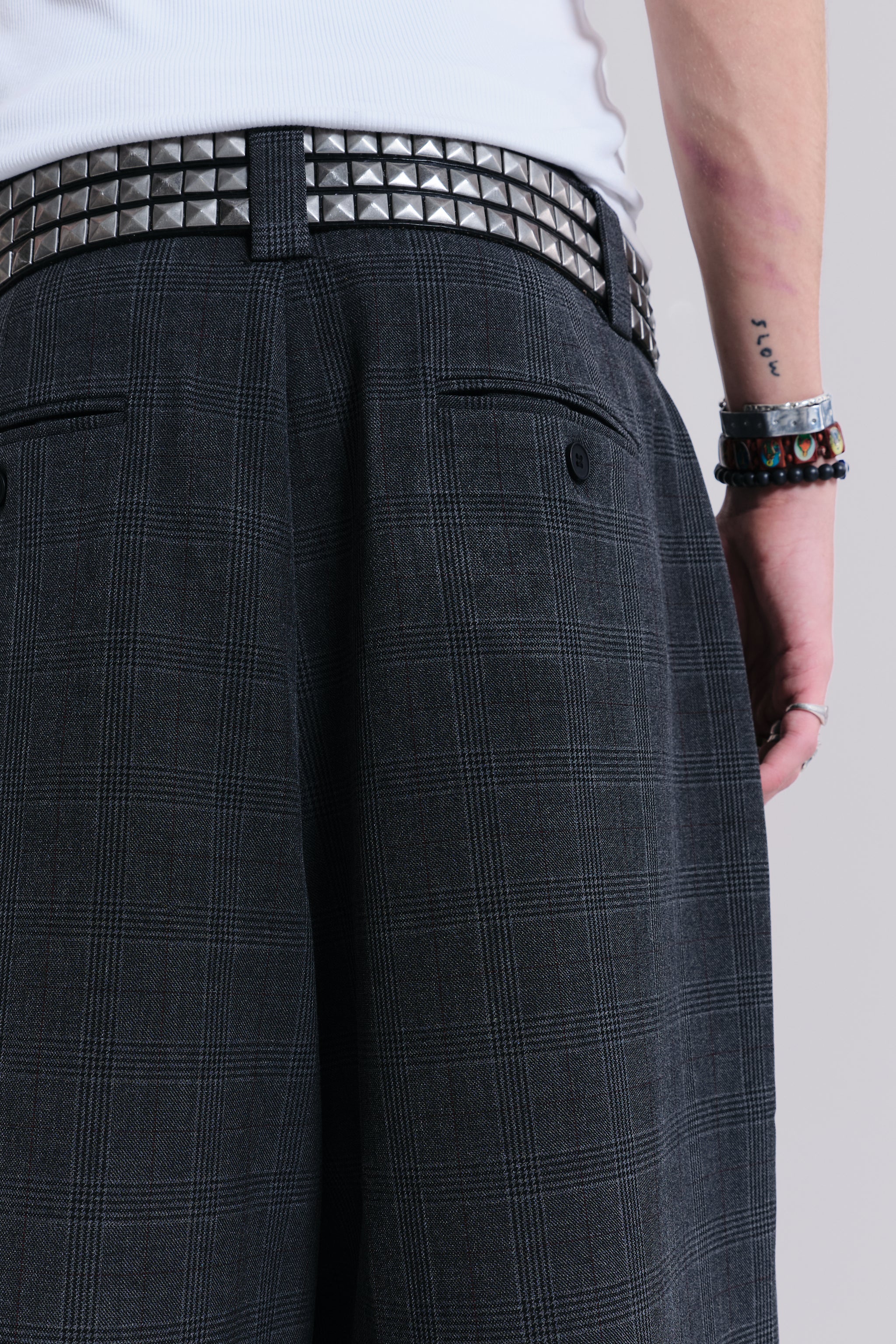 Dark Check Goliath Shorts - Image 4