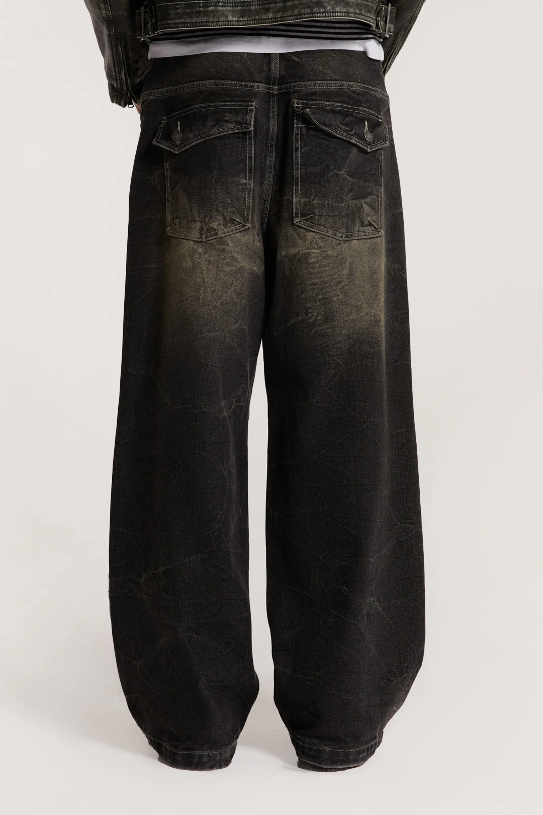 Washed Black Razor Jeans - Image 5