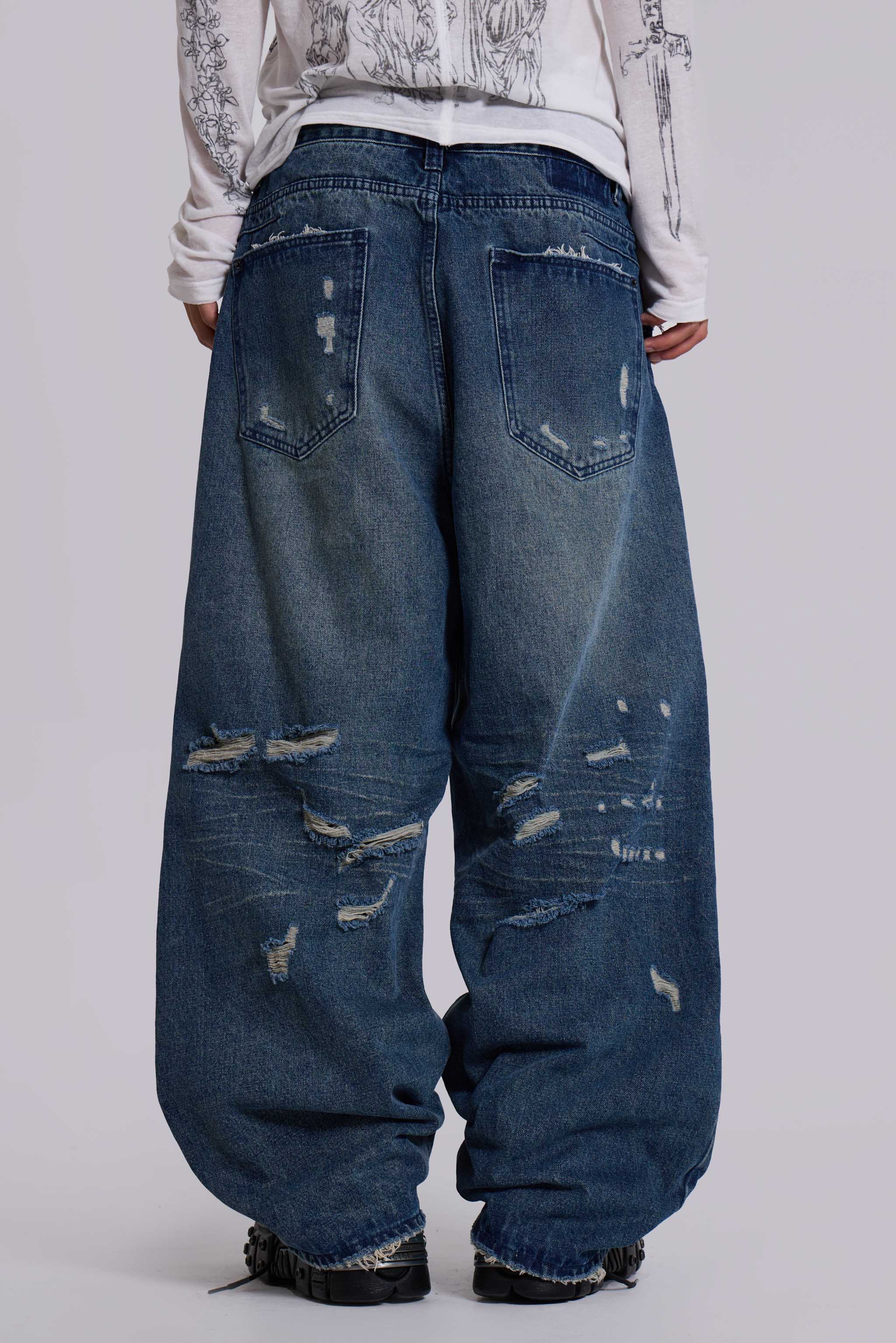 Destroyed XL Colossus Jeans - Image 4