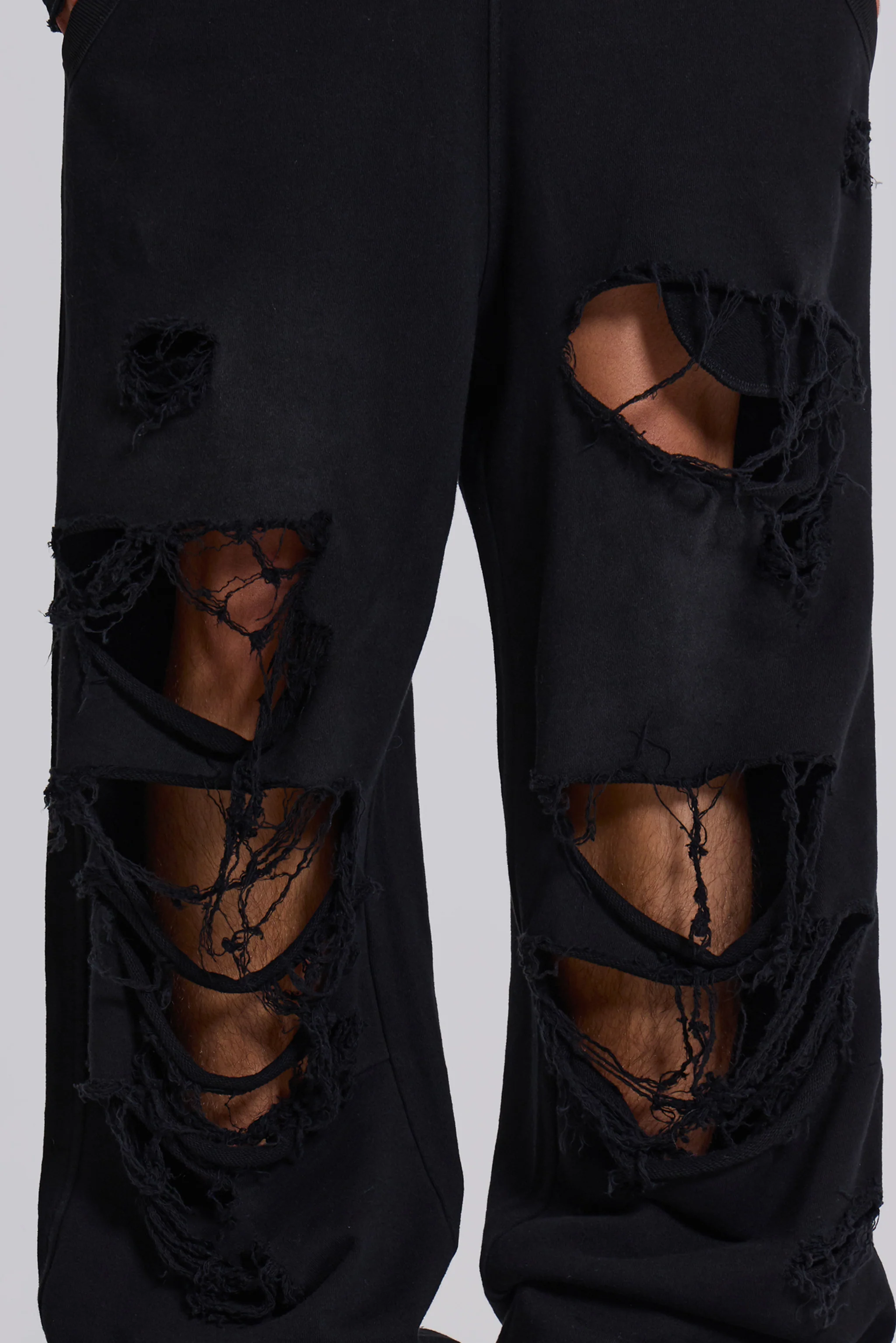 Distressed Black Baggy Monster Joggers - Image 4