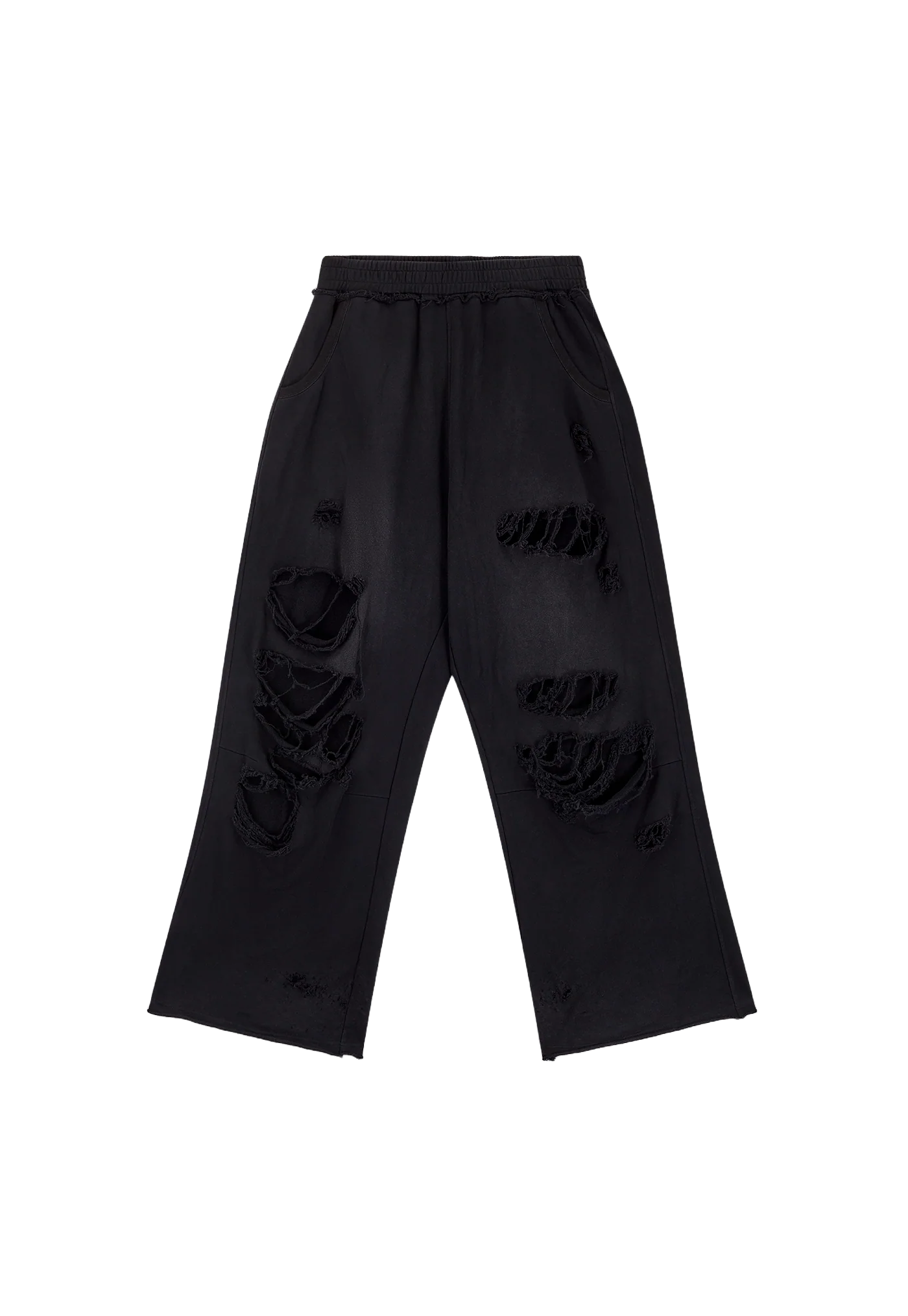 Distressed Black Baggy Monster Joggers - Image 8