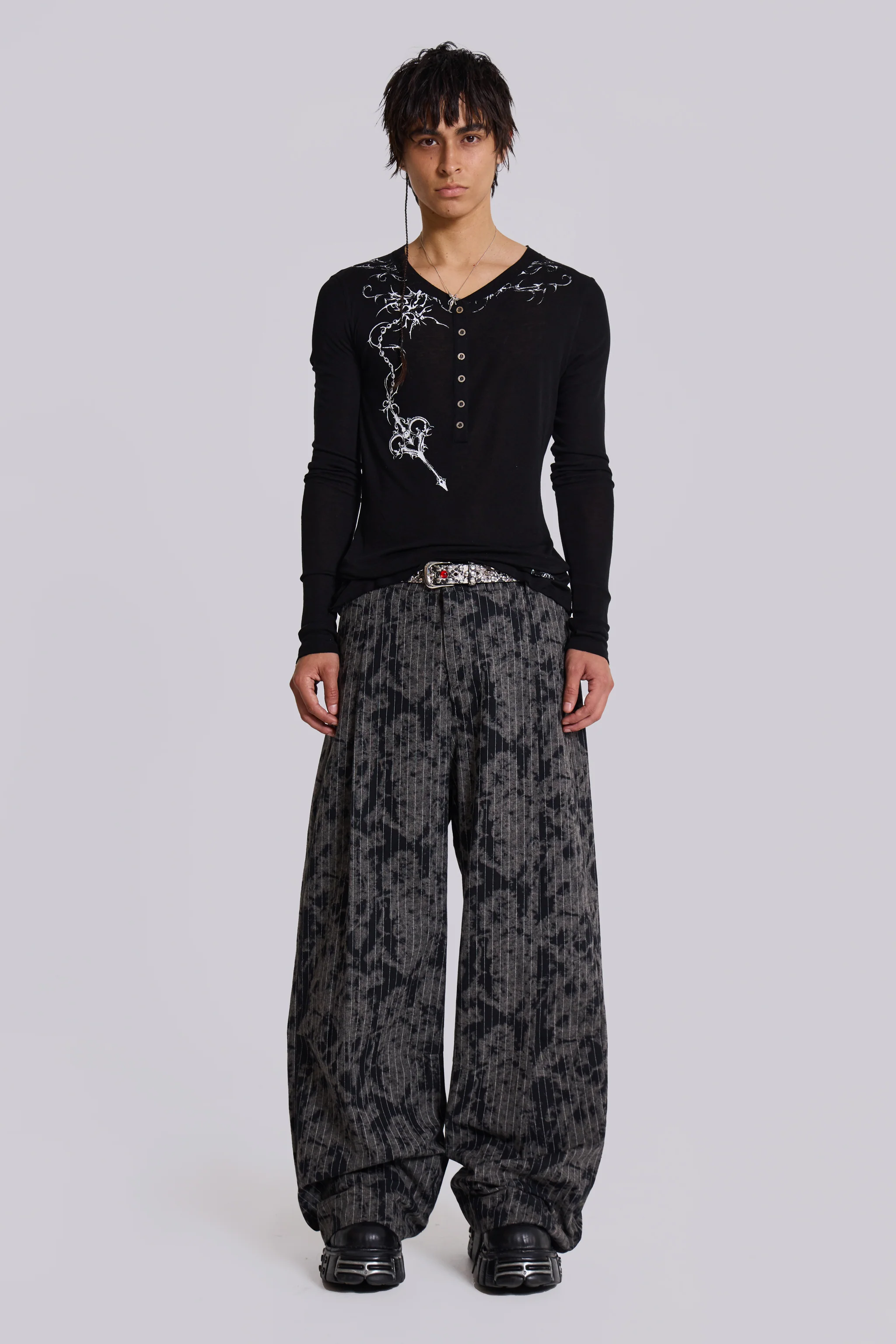 Dyed Pinstripe Goliath Suit Pants - Image 3