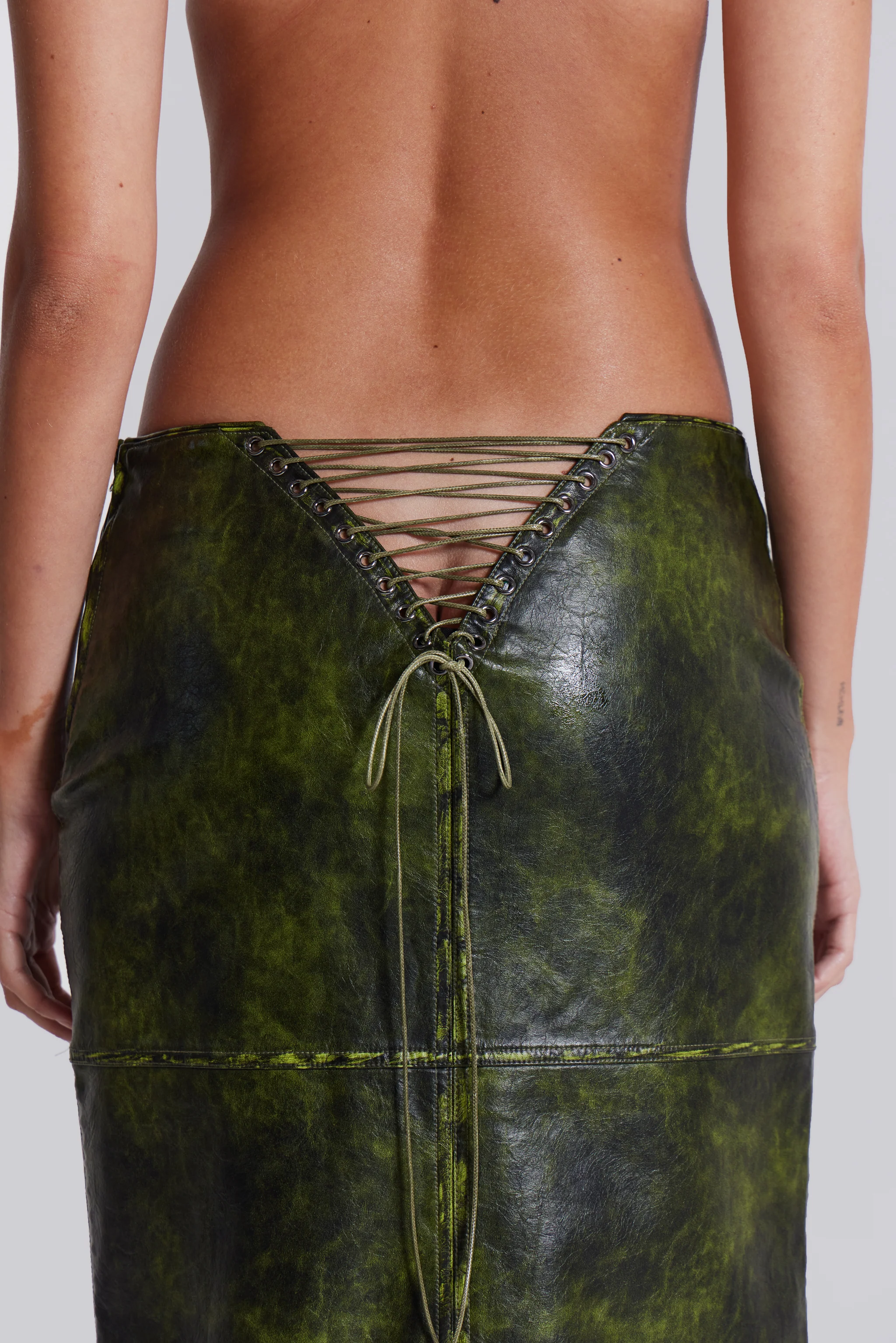 Venom Faux Leather Maxi Skirt - Image 8