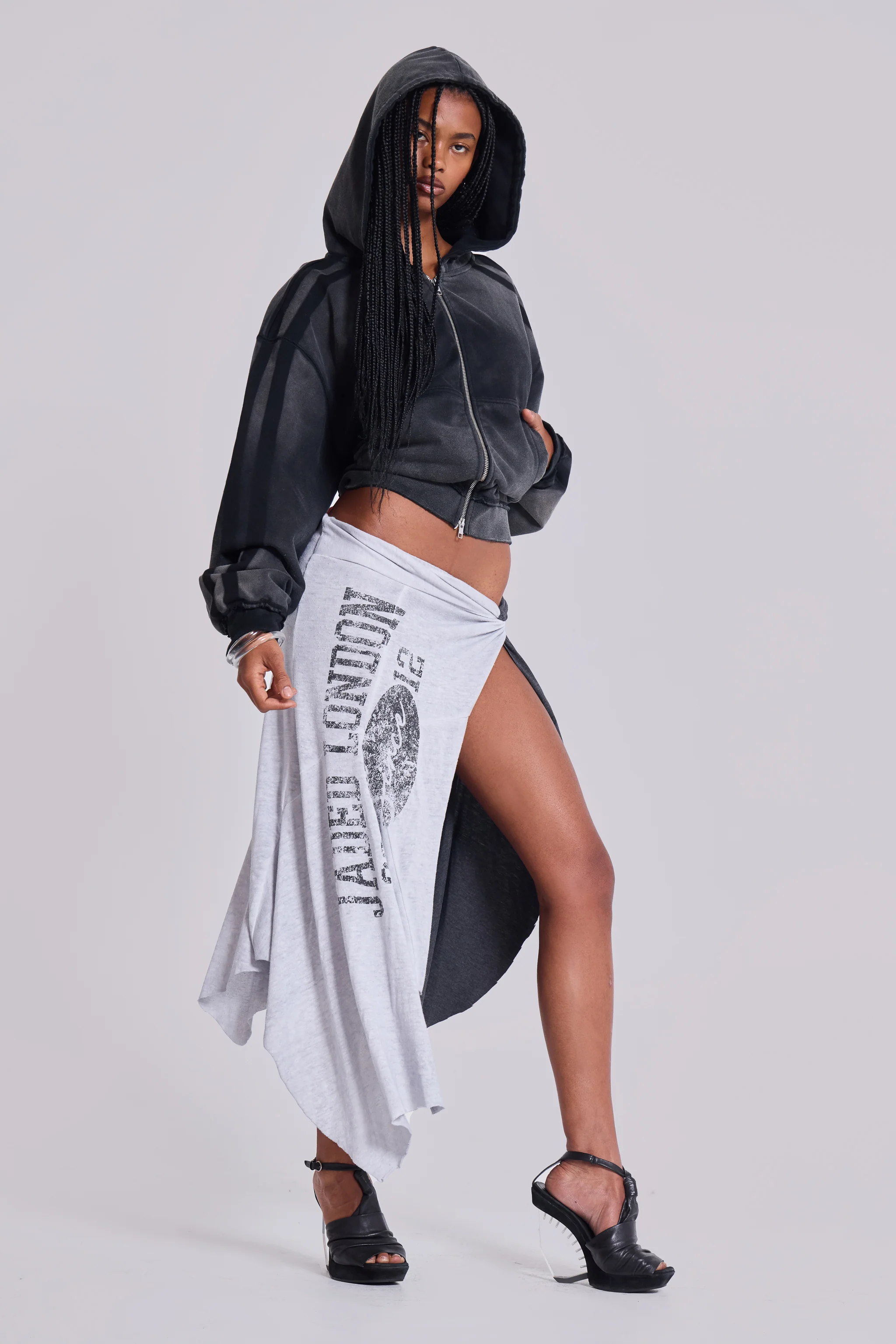 Grey Sporty Baggy Monster Hoodie - Image 10