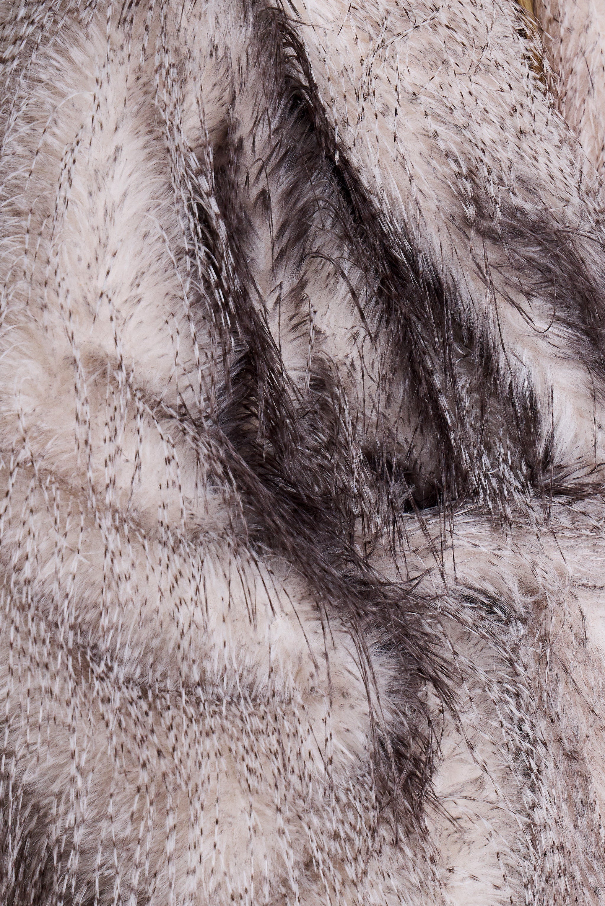Haka Faux Feather Fur Belted Coat - Image 7