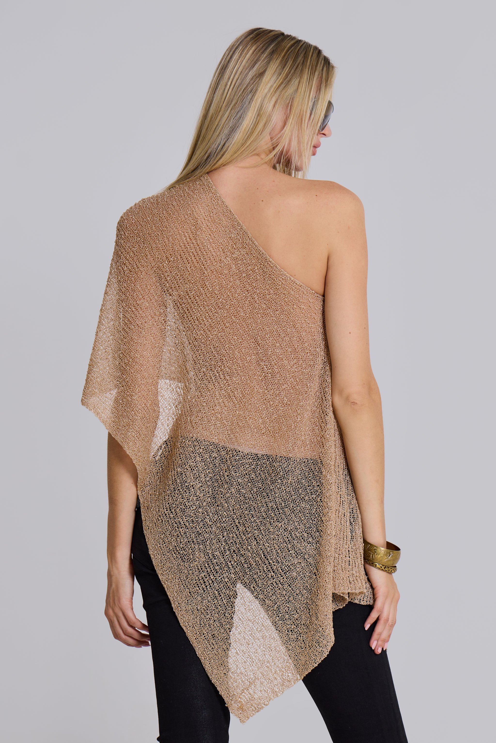Infinity Multiway Knit Cape in Sand - Image 3