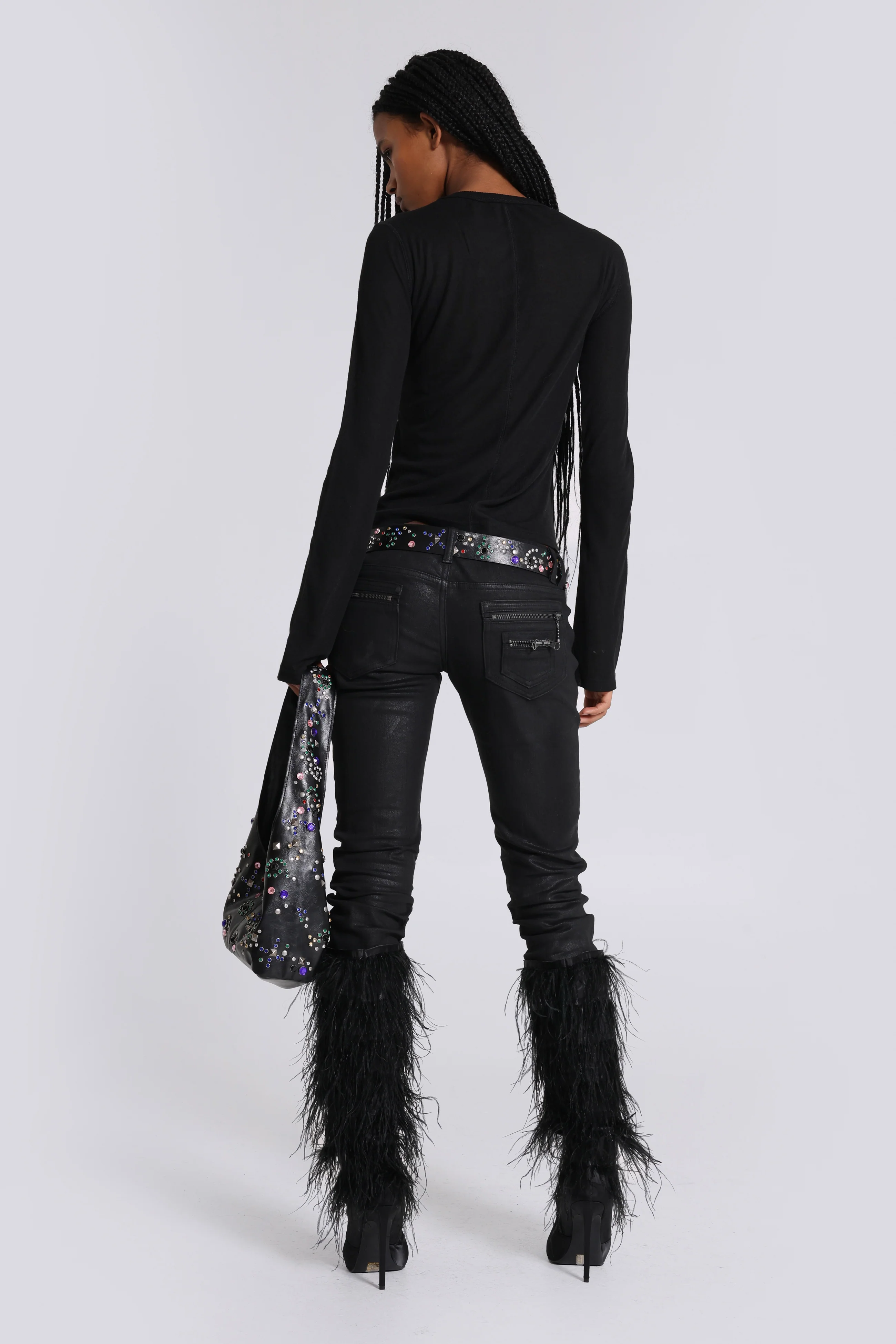 Jexa Jewel Studded Long Sleeve Top - Image 4