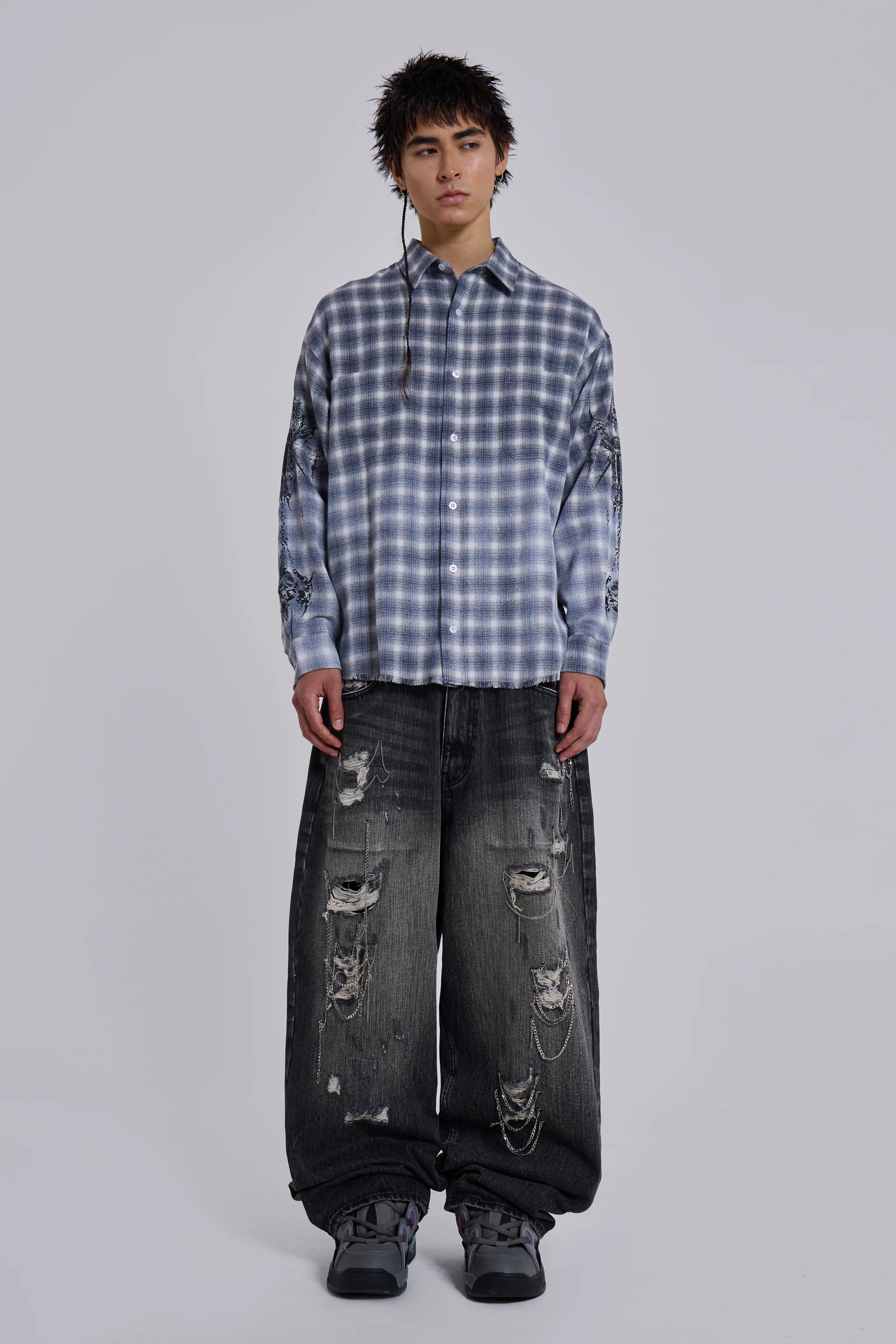 Kasper Inked Flannel Shirt - Image 3
