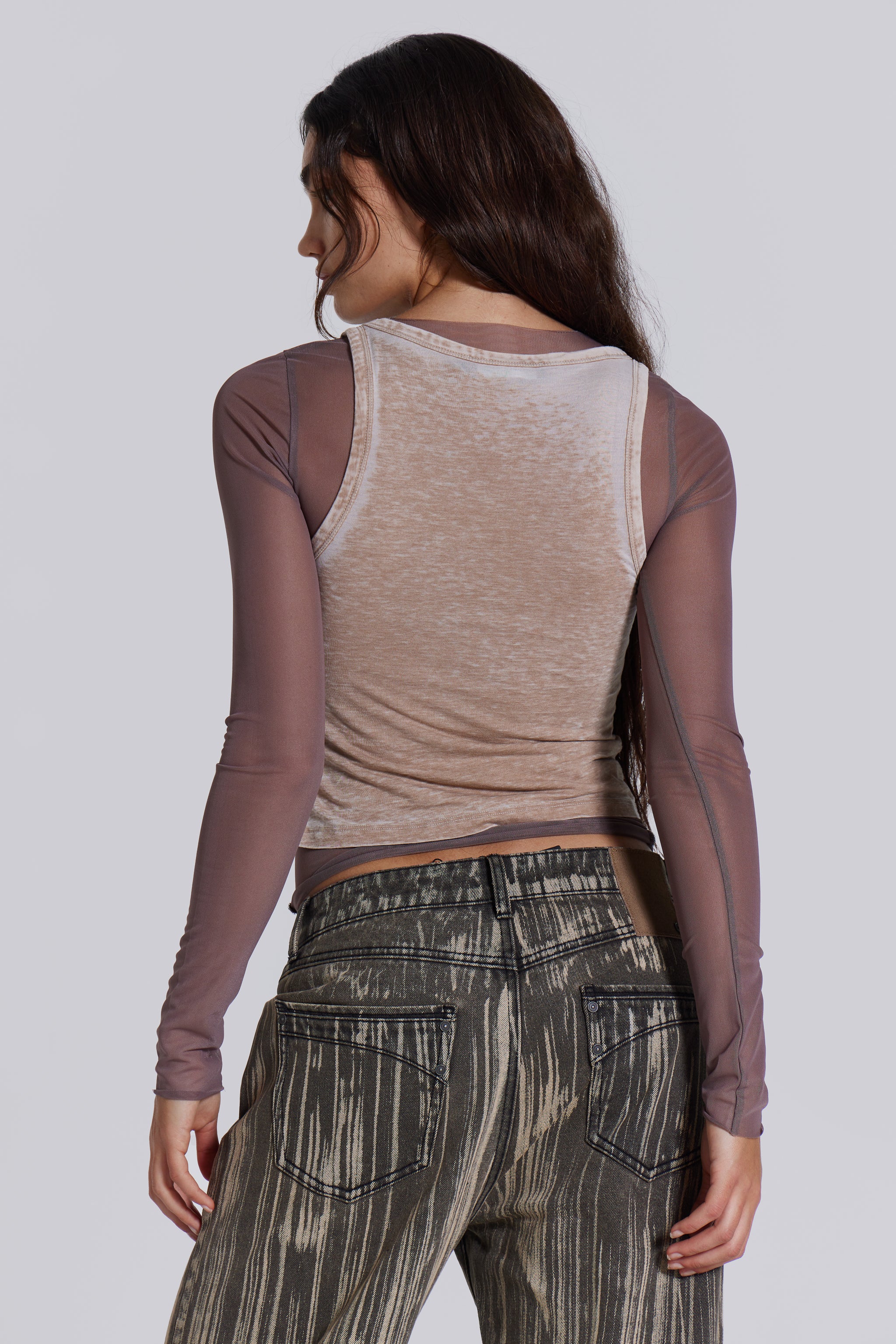 Lia Top in Taupe - Image 3