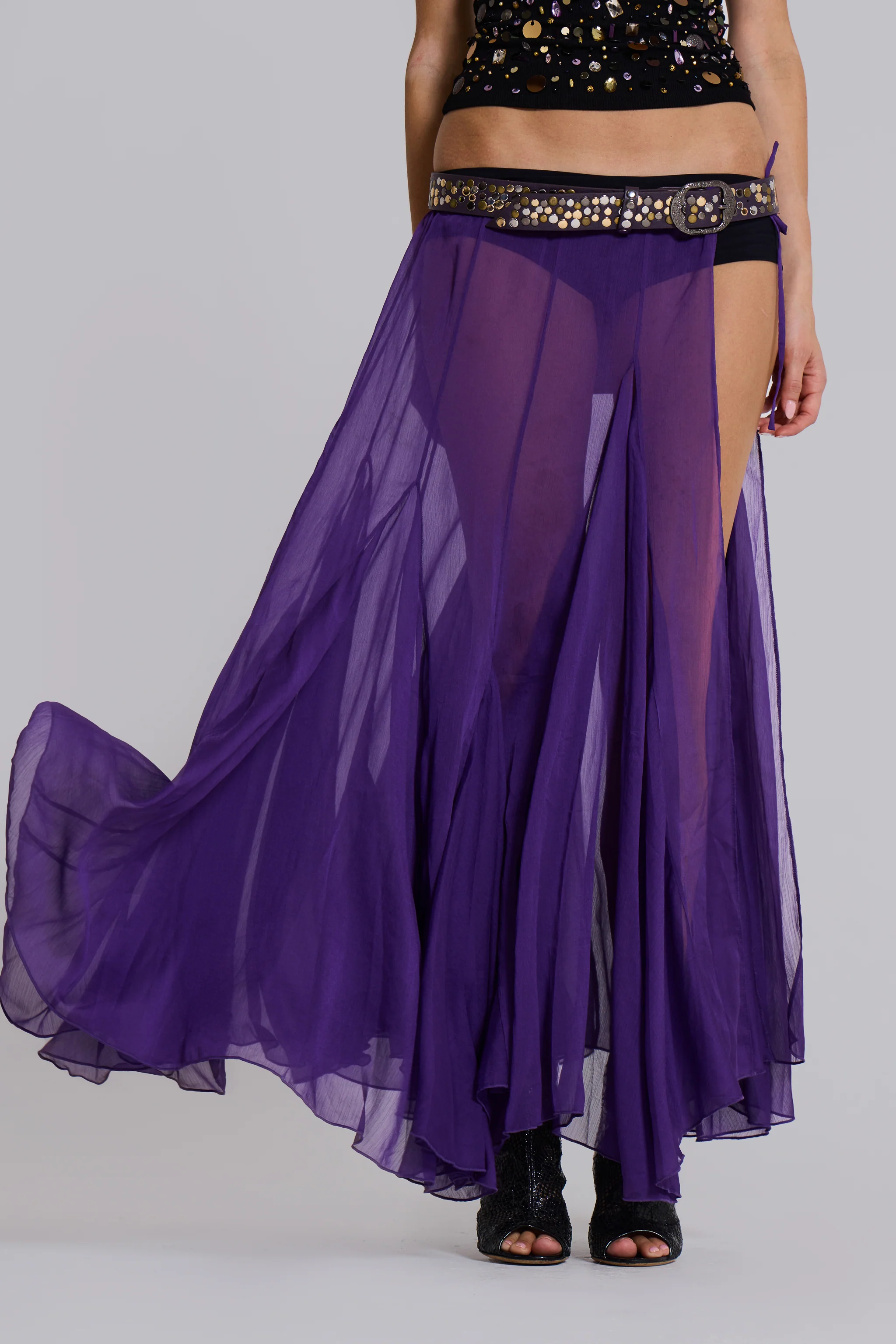 Miria Chiffon Maxi Skirt - Image 5