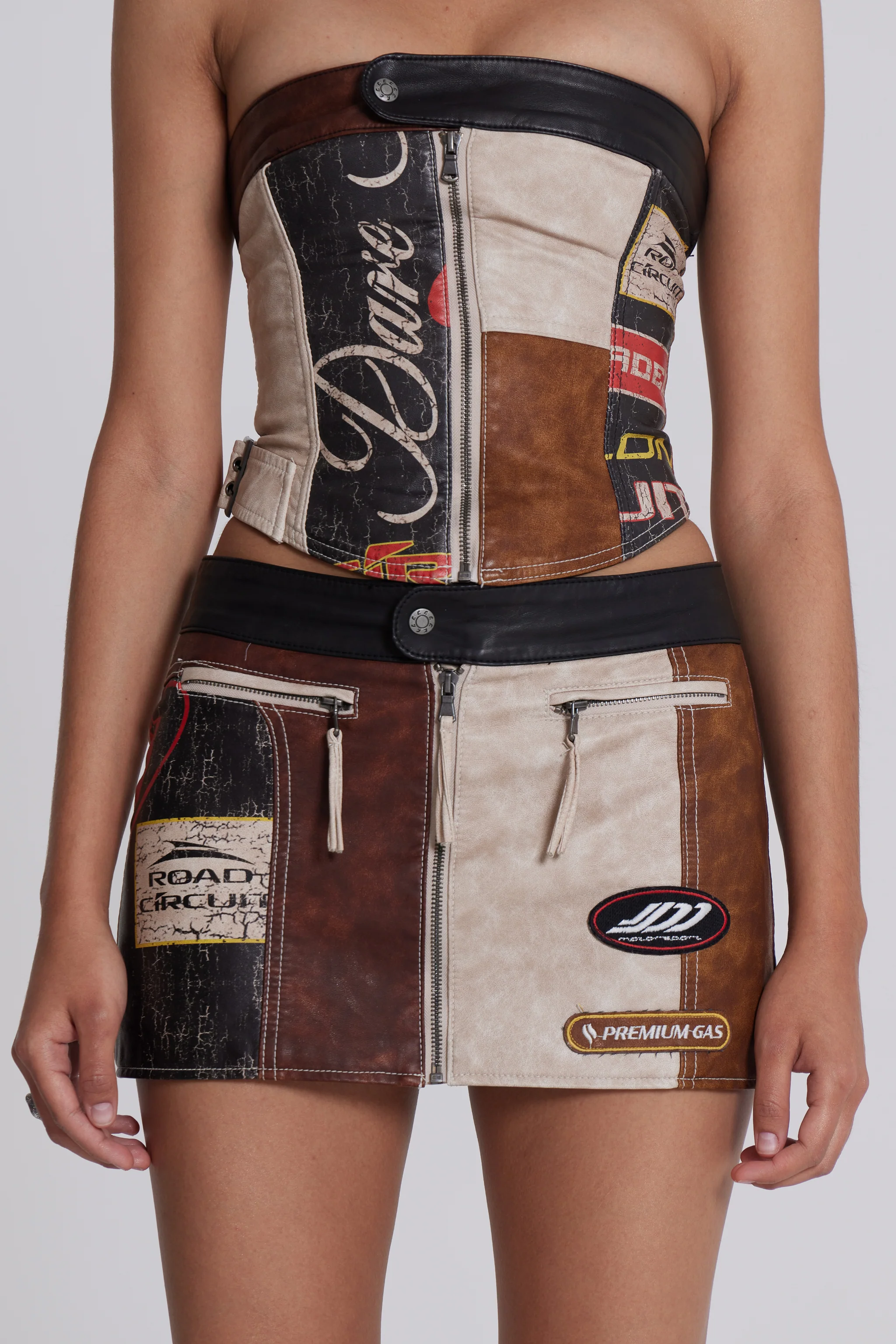 Daytona Vegan Leather Mini Skirt - Image 10