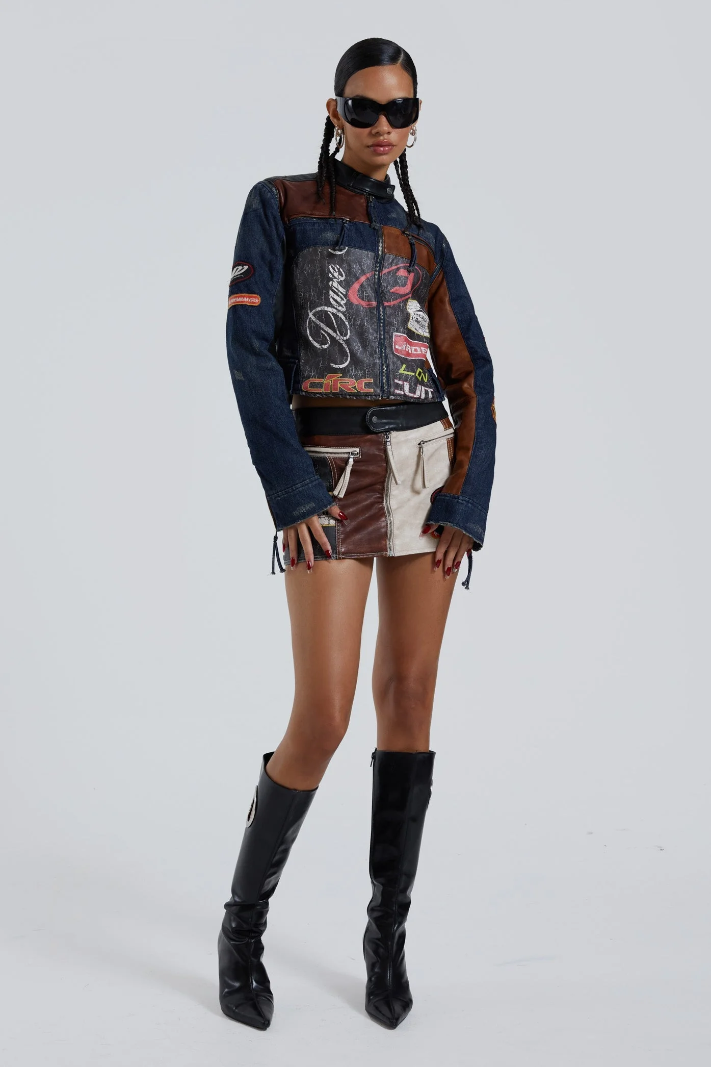 Daytona Vegan Leather Mini Skirt - Image 7