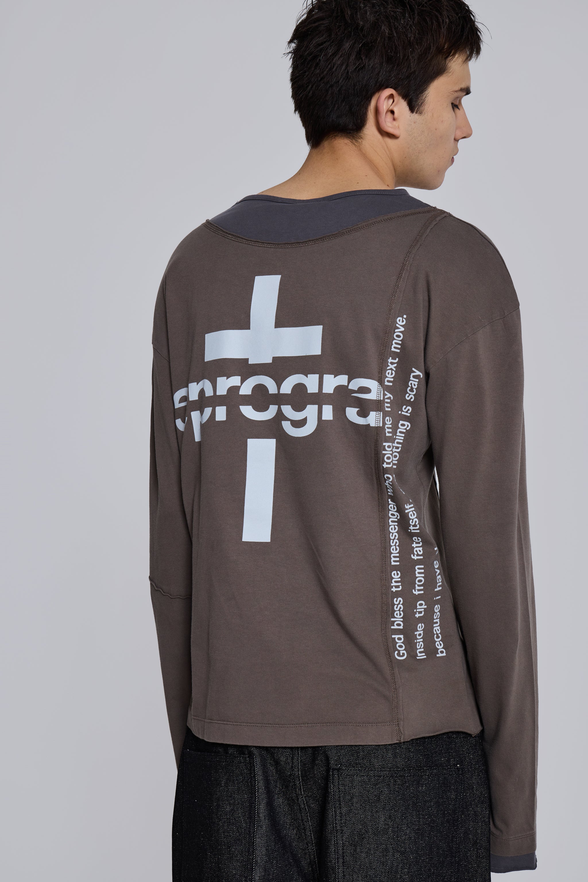 Noise Double Layer Long Sleeve Top - Image 2