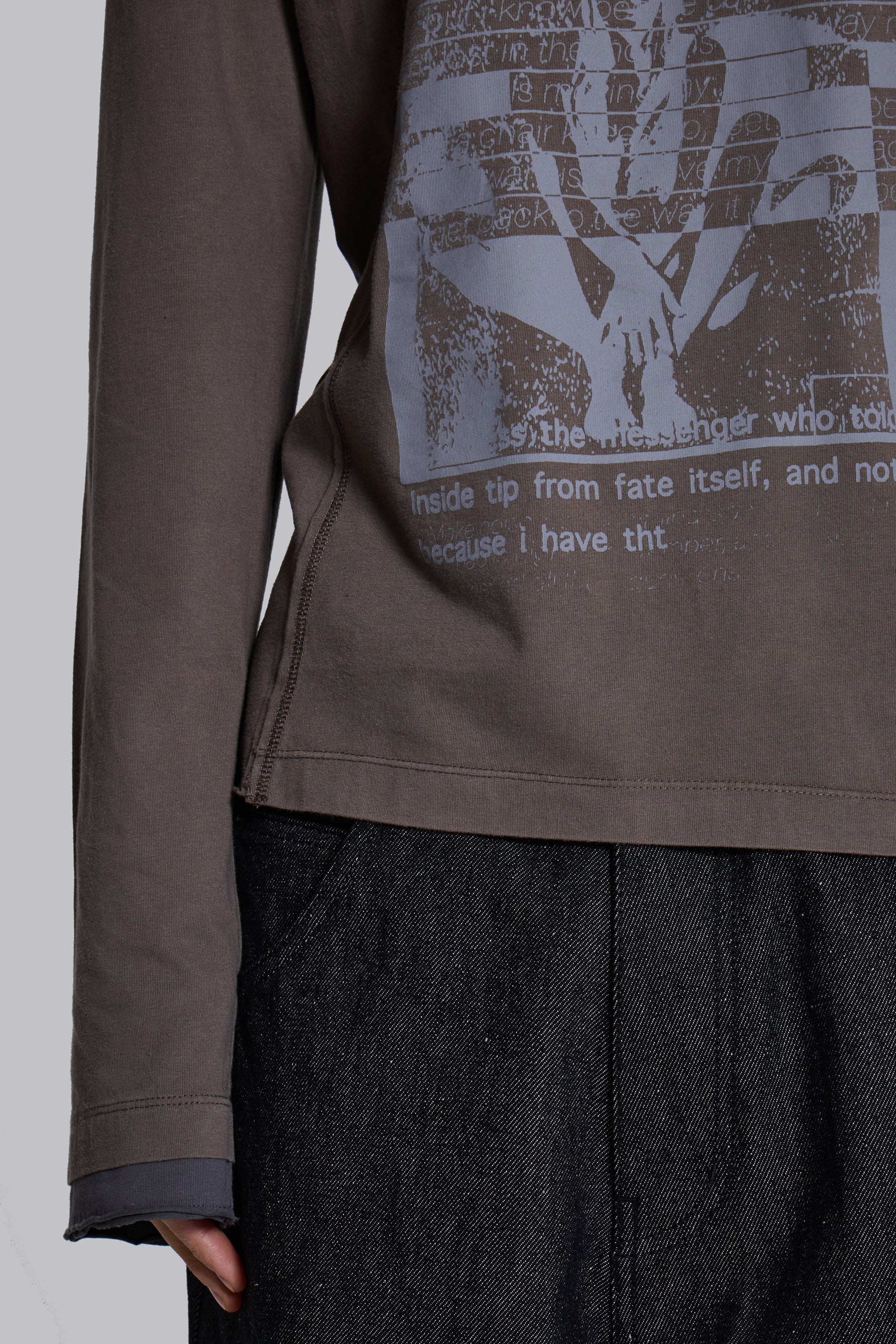 Noise Double Layer Long Sleeve Top - Image 4