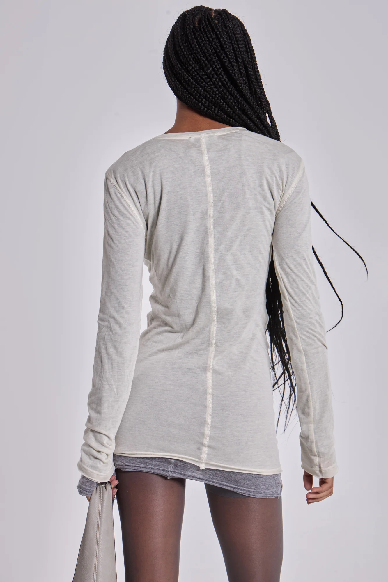 Oatmeal Mist Mini Dress - Image 8