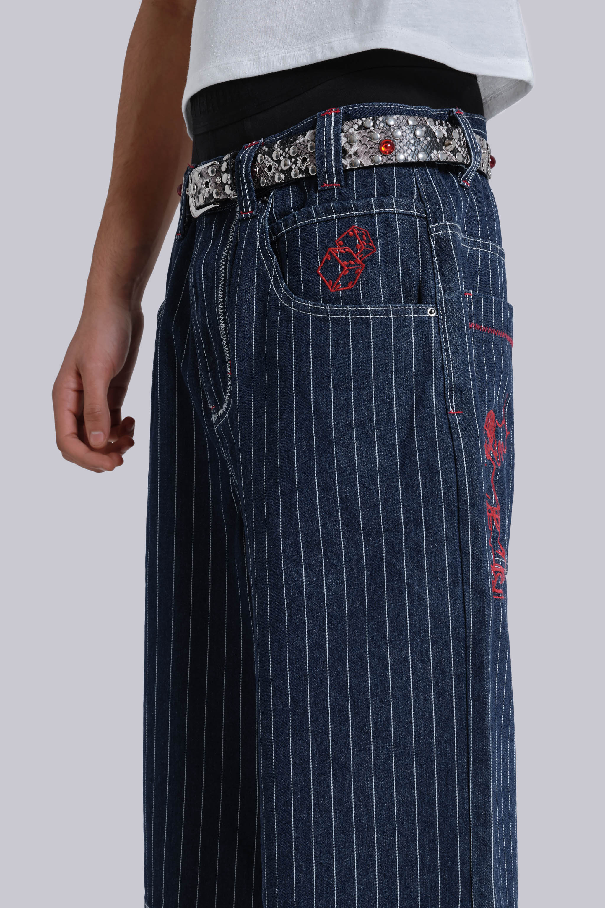 Ollie Pinstripe Jorts - Image 5