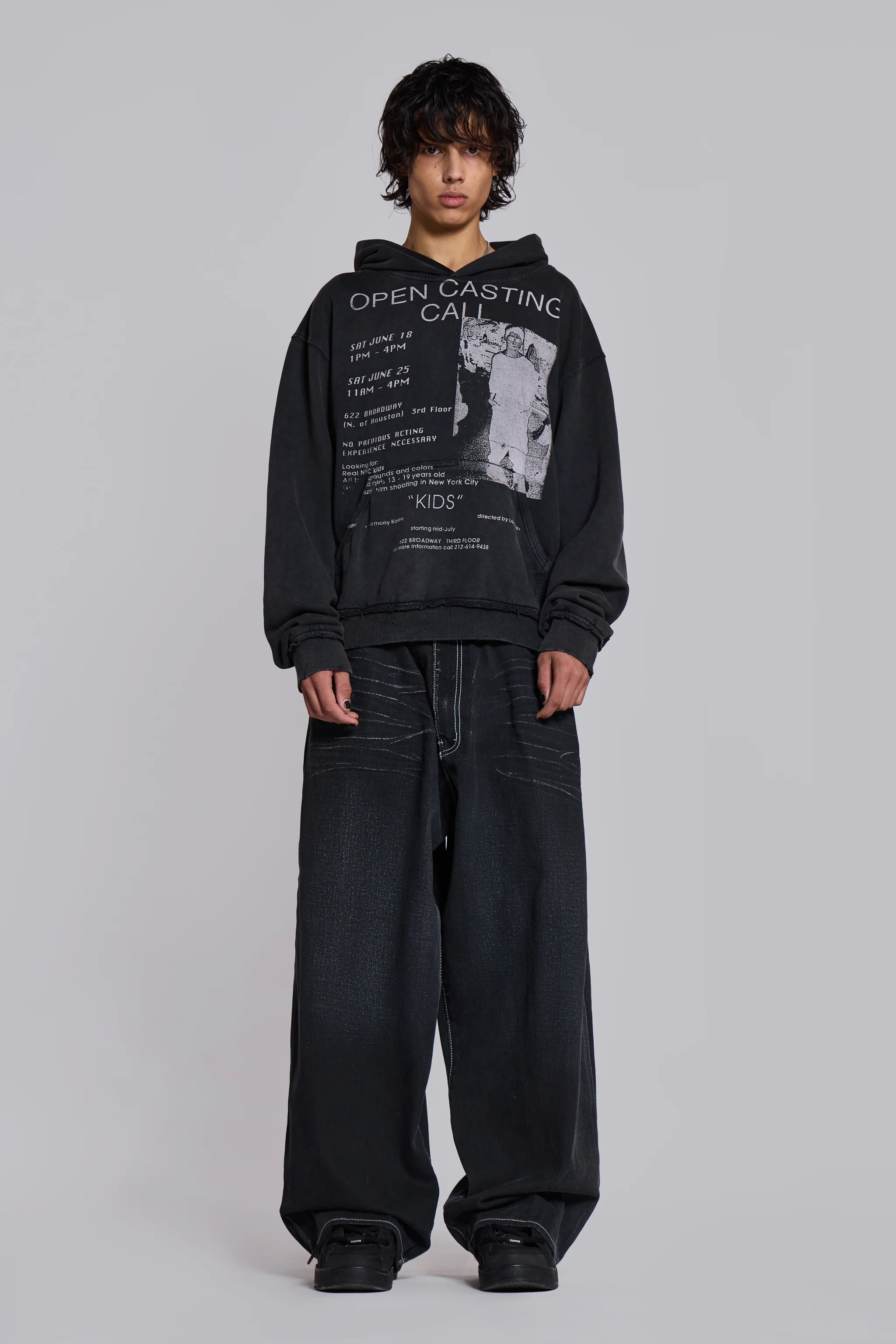 Open Casting Black Hoodie - Image 2