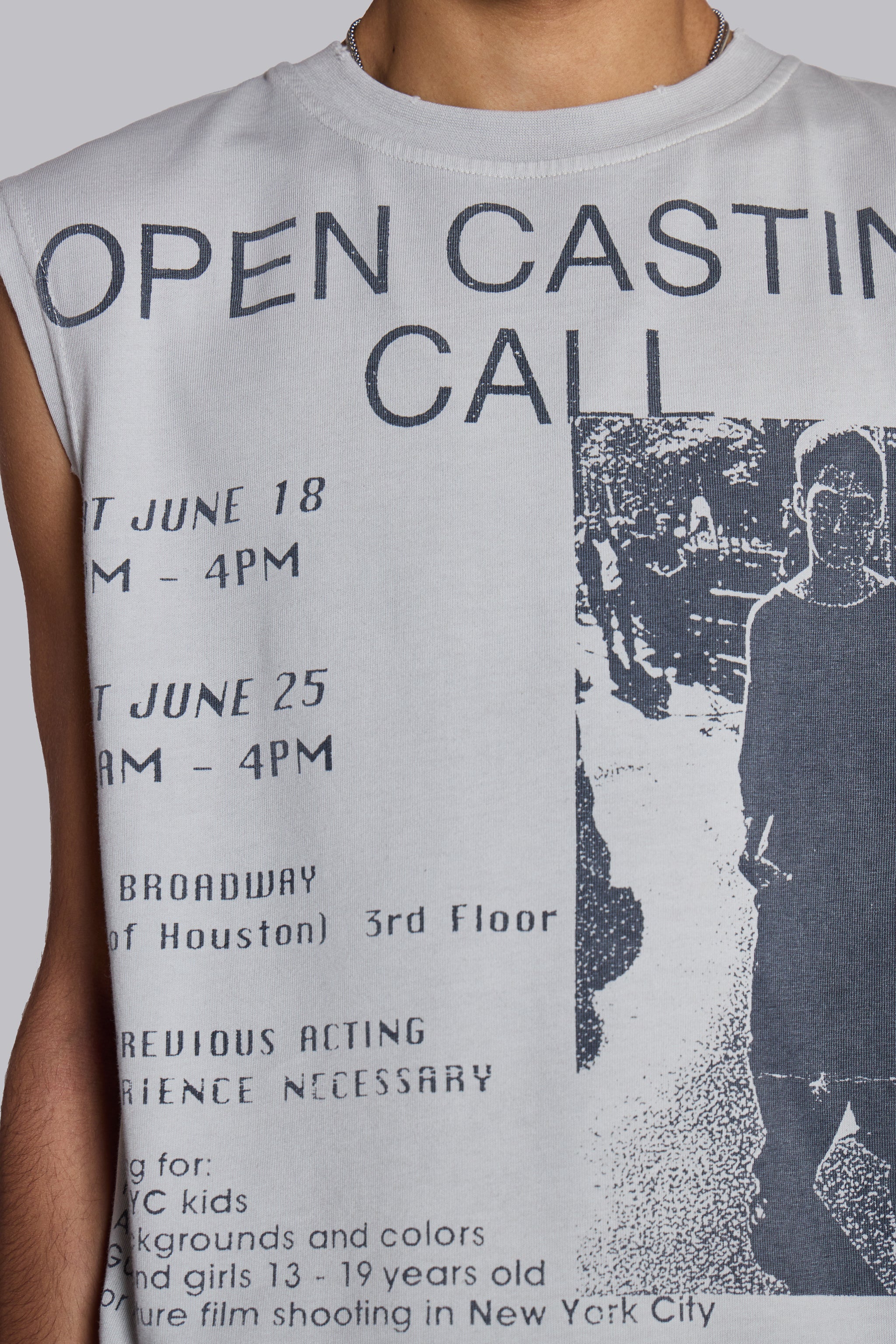 Open Casting White Tank Top - Image 5